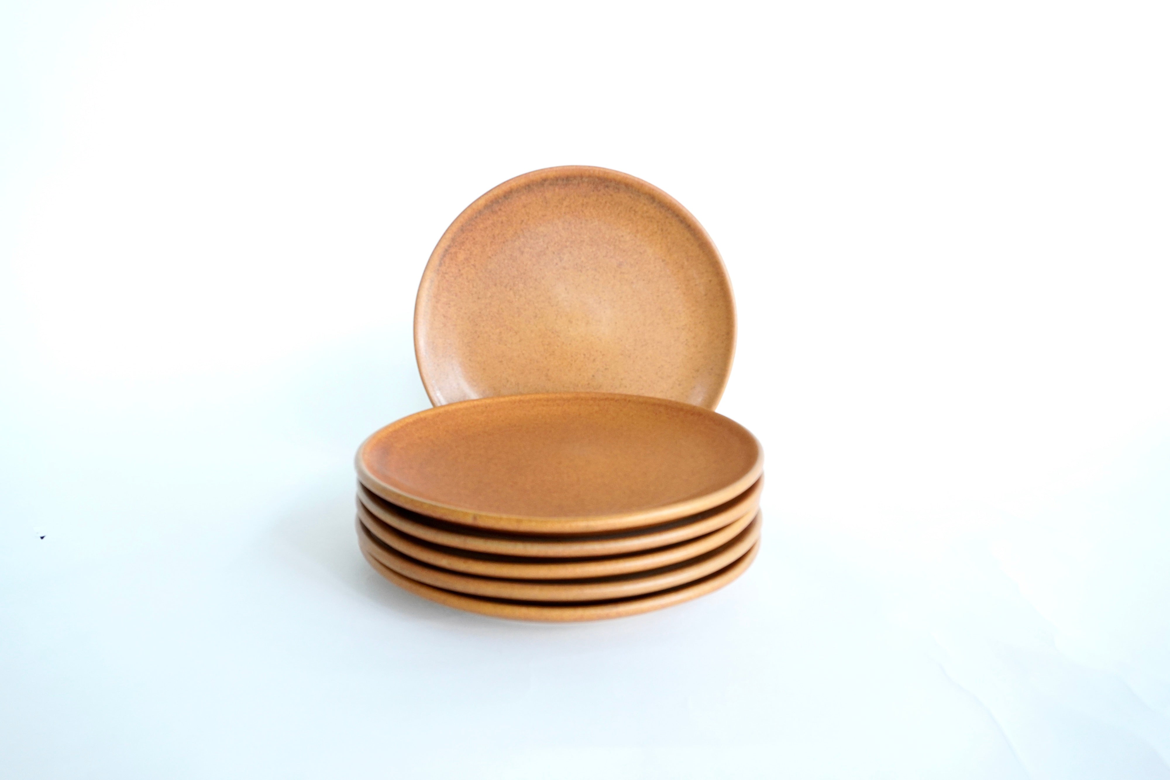 Ladrillo | Set de 6 platos trinche planos Ø 26 cm línea rústica