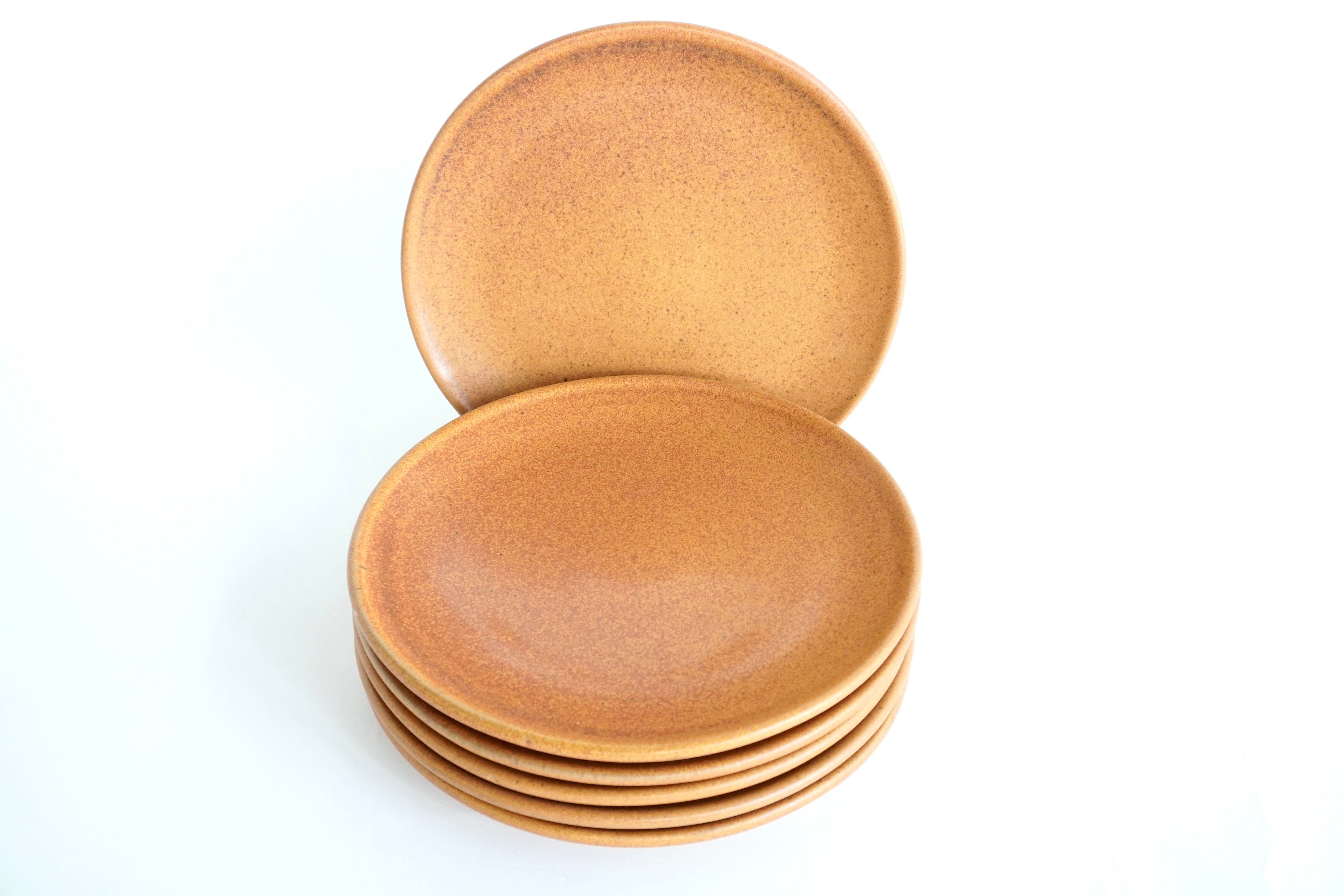 Ladrillo | Set de 6 platos trinche planos Ø 26 cm línea rústica