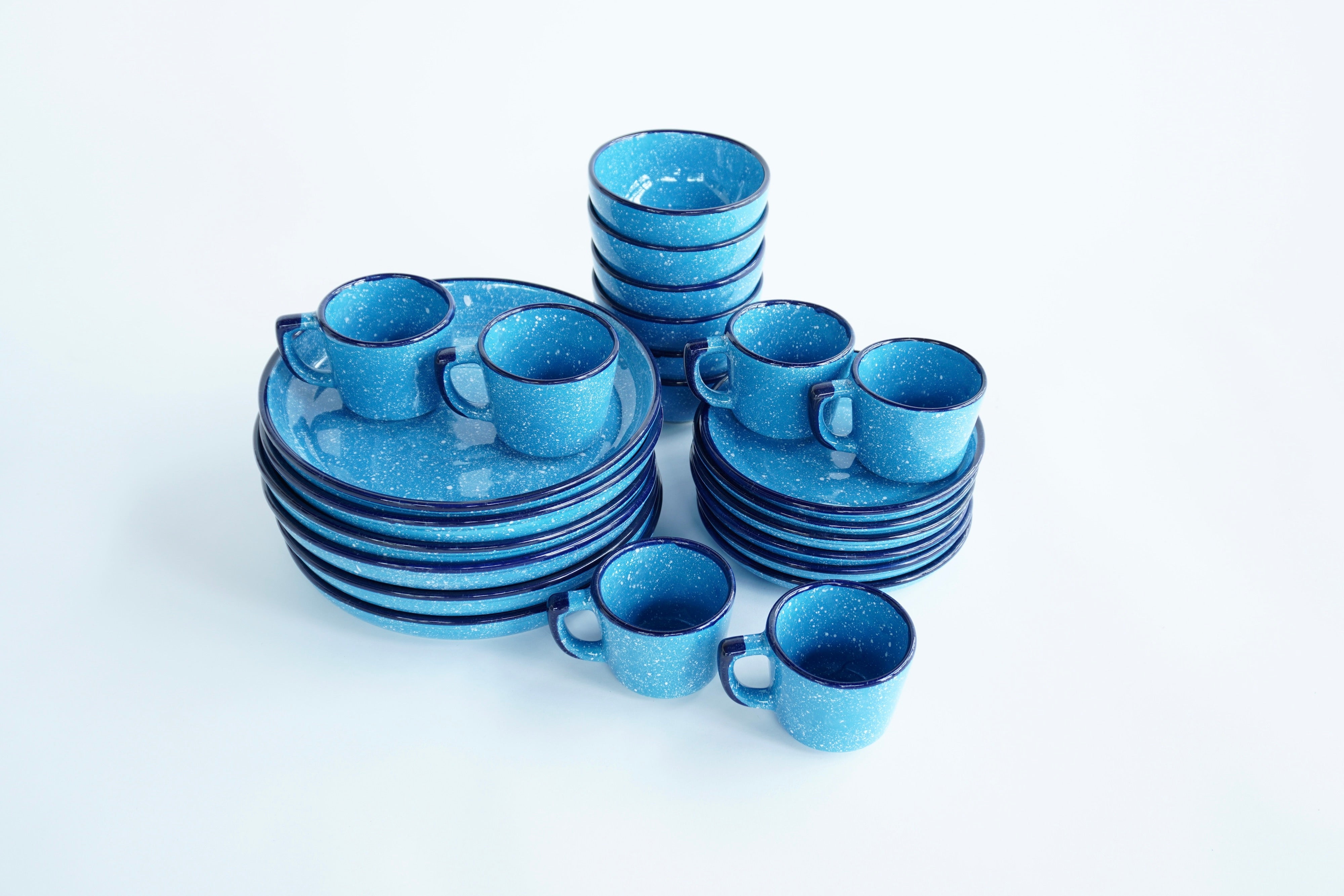 Azur brillante | Set de vajilla línea clásica para 6 personas