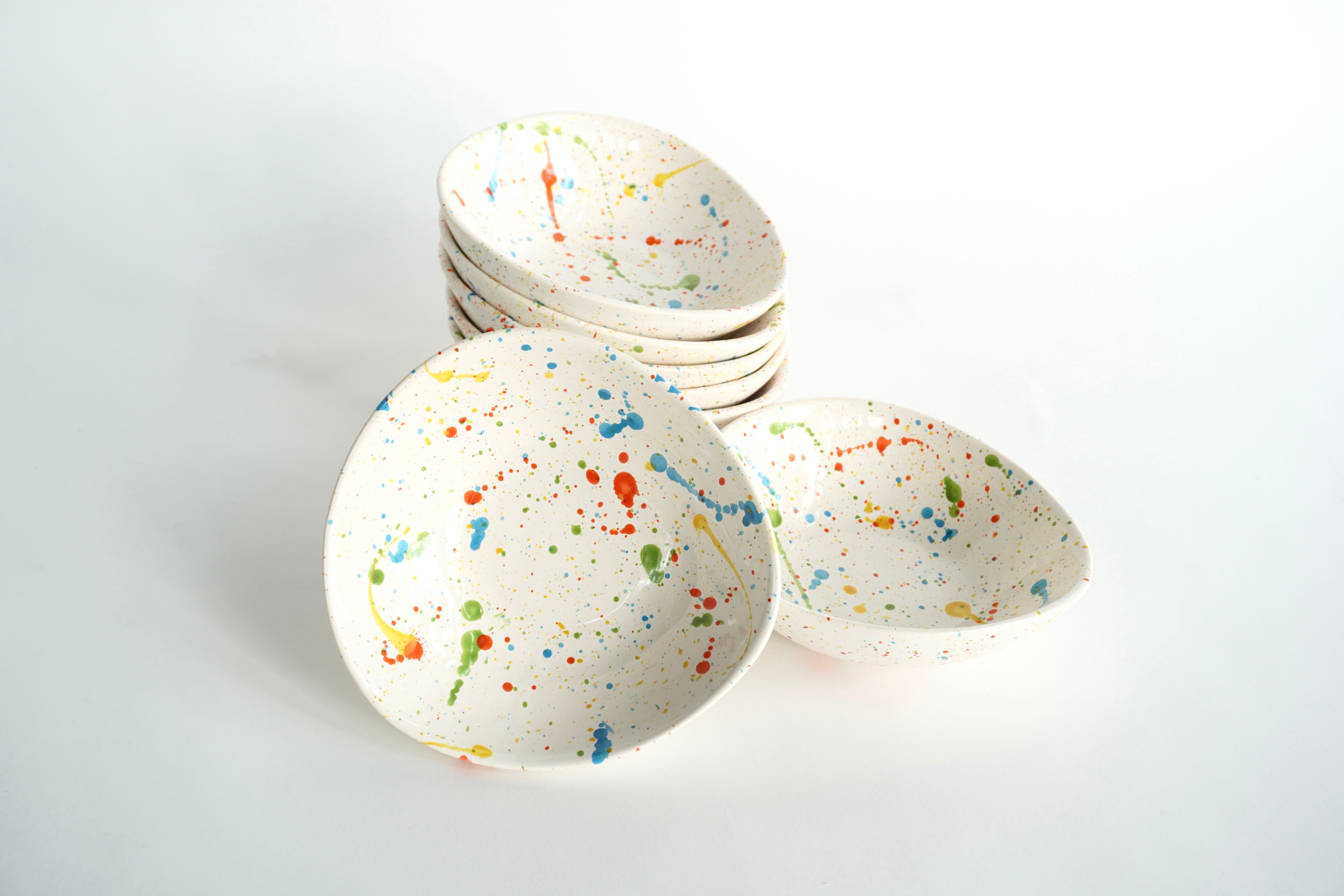 Acuarela Brillante Set de 6 Bowls Irregulares