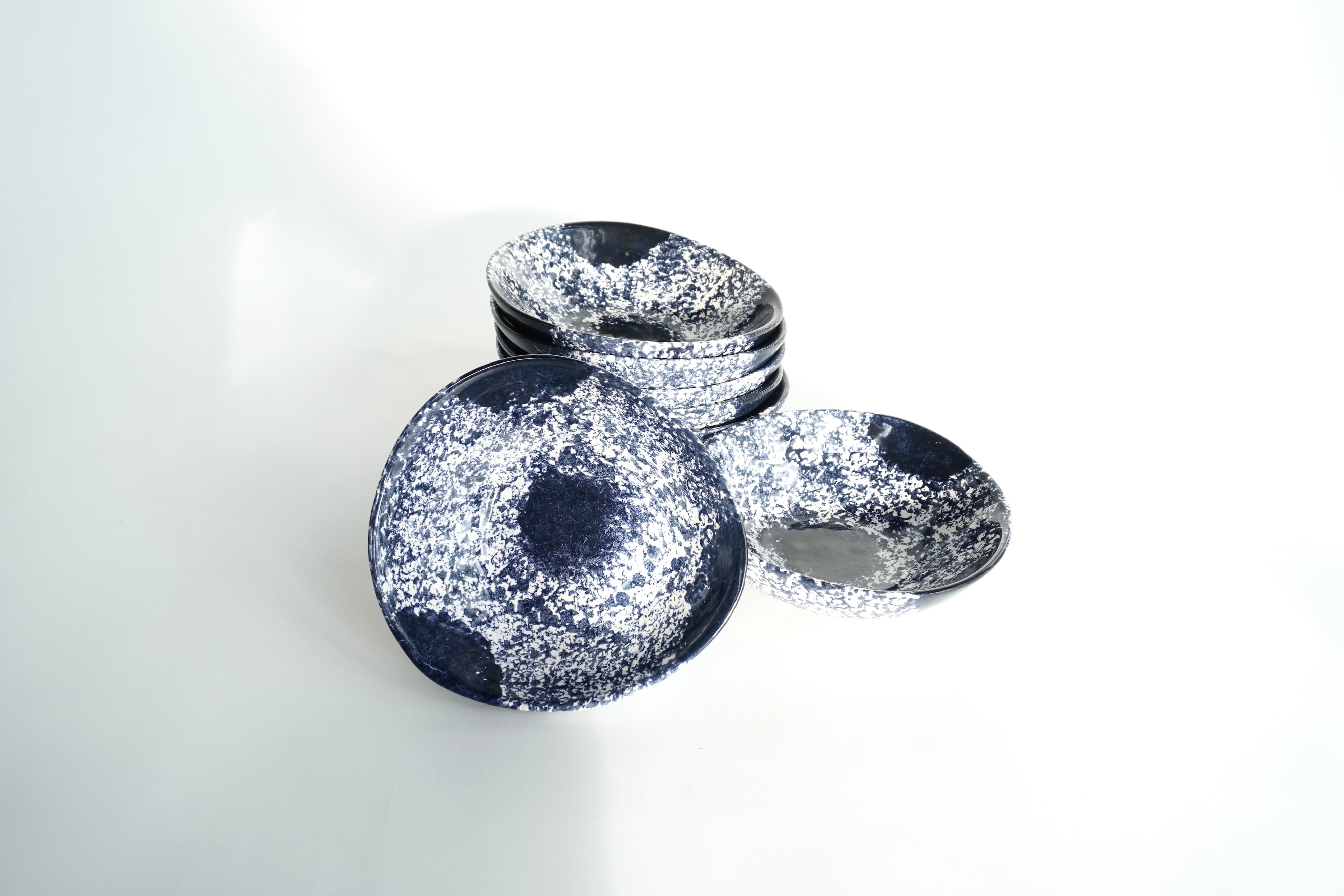 Sal de mar brillante | Set de 6 bowls irregulares línea clásica