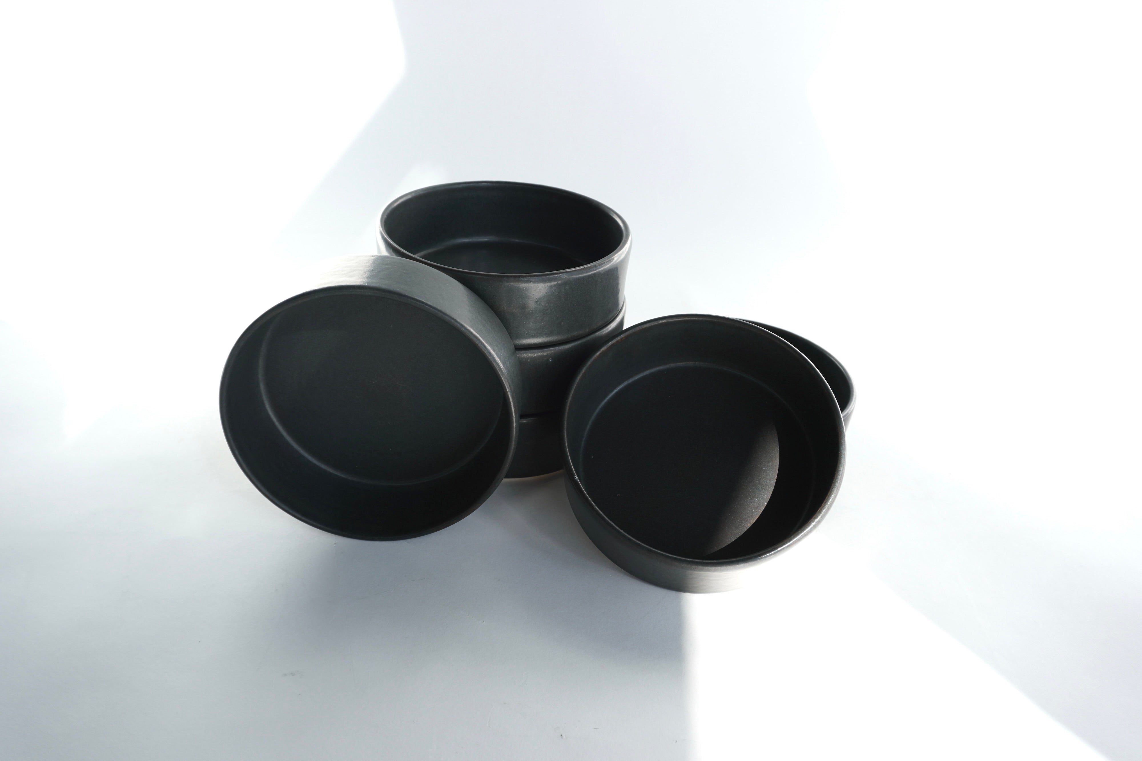 Piedra Negra Set de 6 Bowls Con Pared