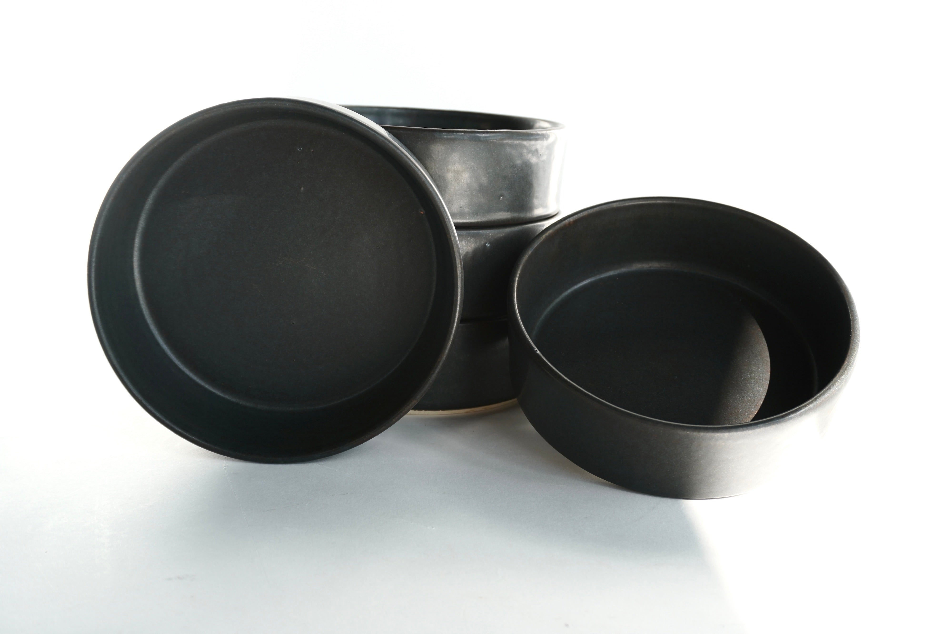 Piedra Negra Set de 6 Bowls Con Pared