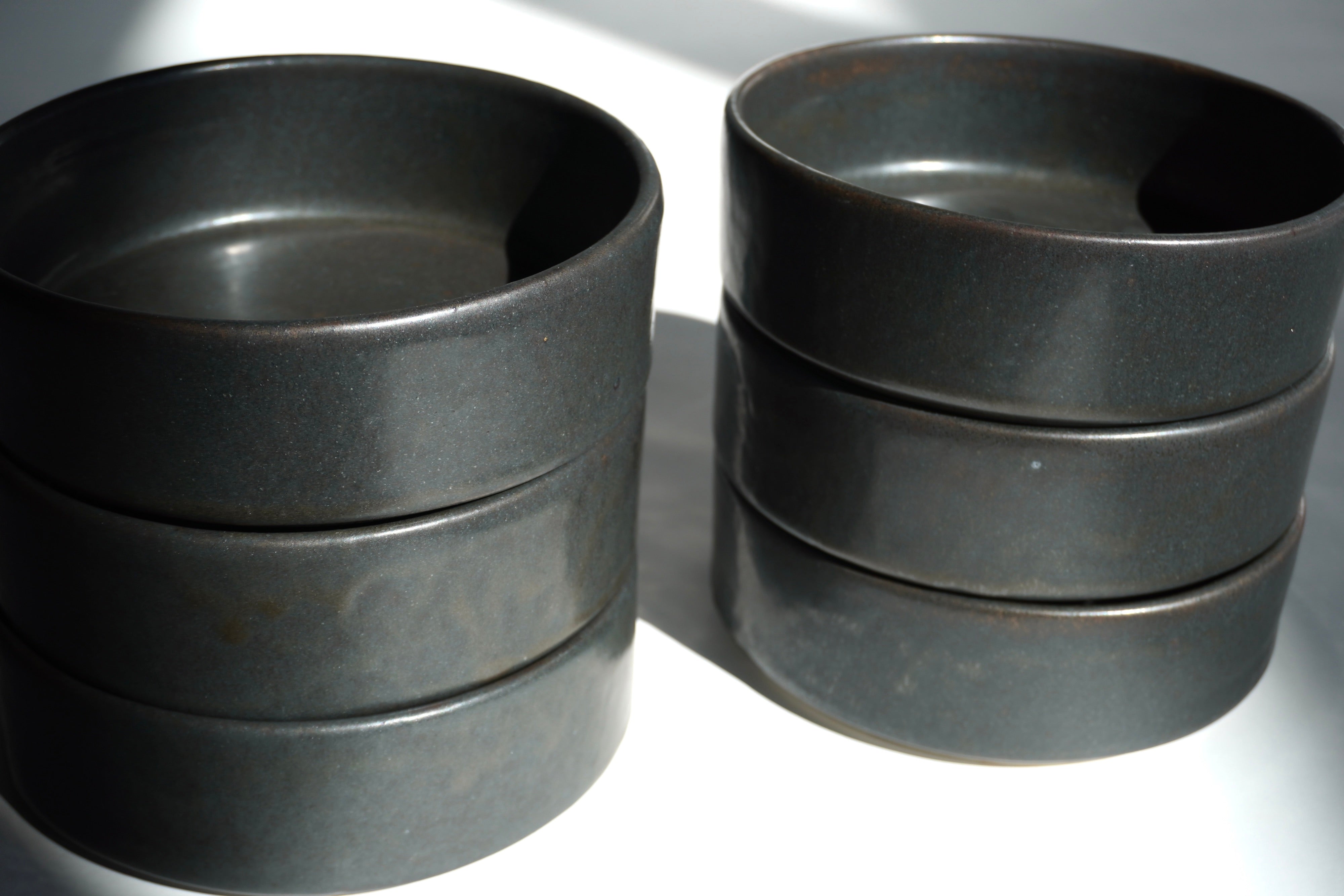 Piedra Negra Set de 6 Bowls Con Pared