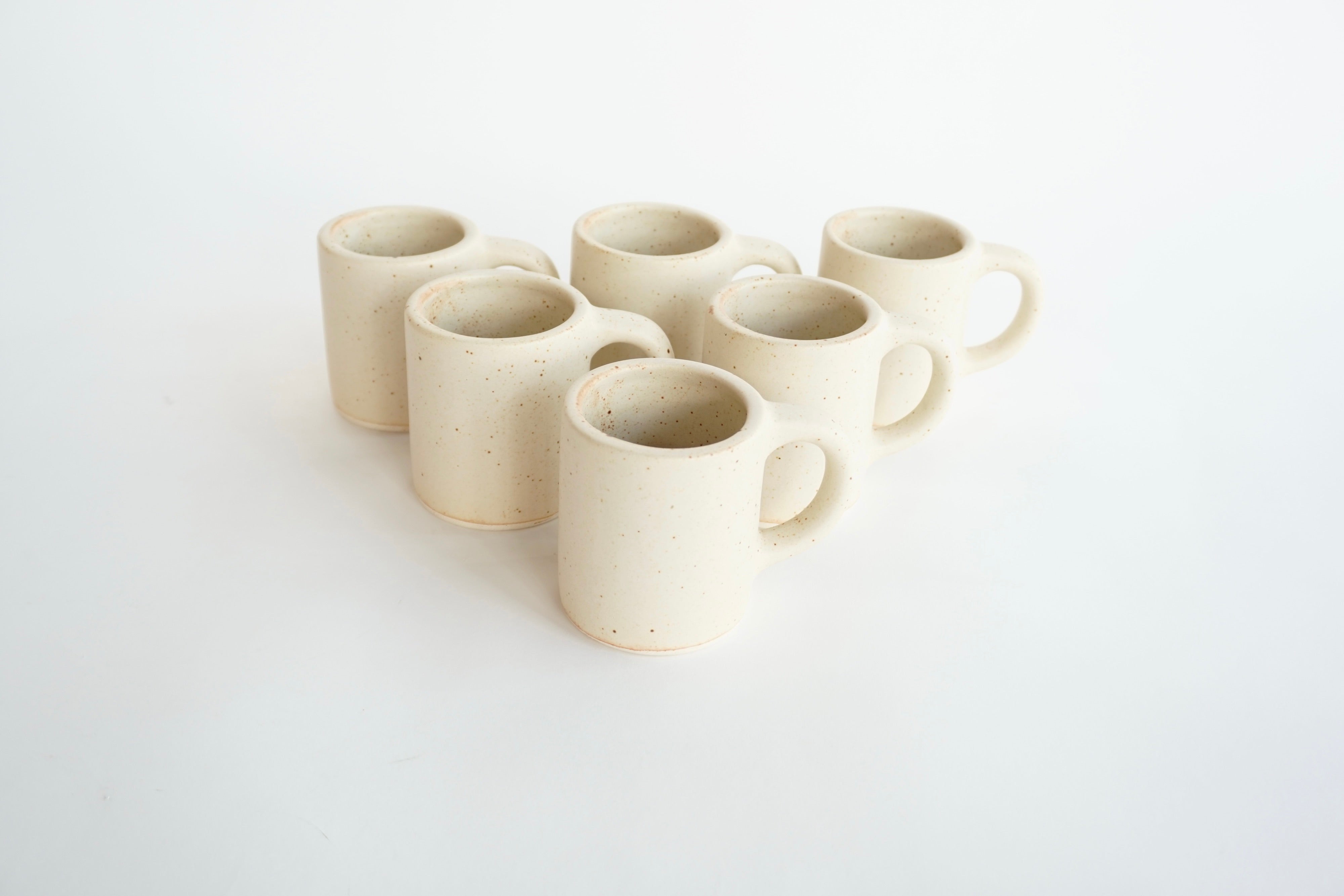 Arena Blanca Set de 6 Tazas de 8 OZ