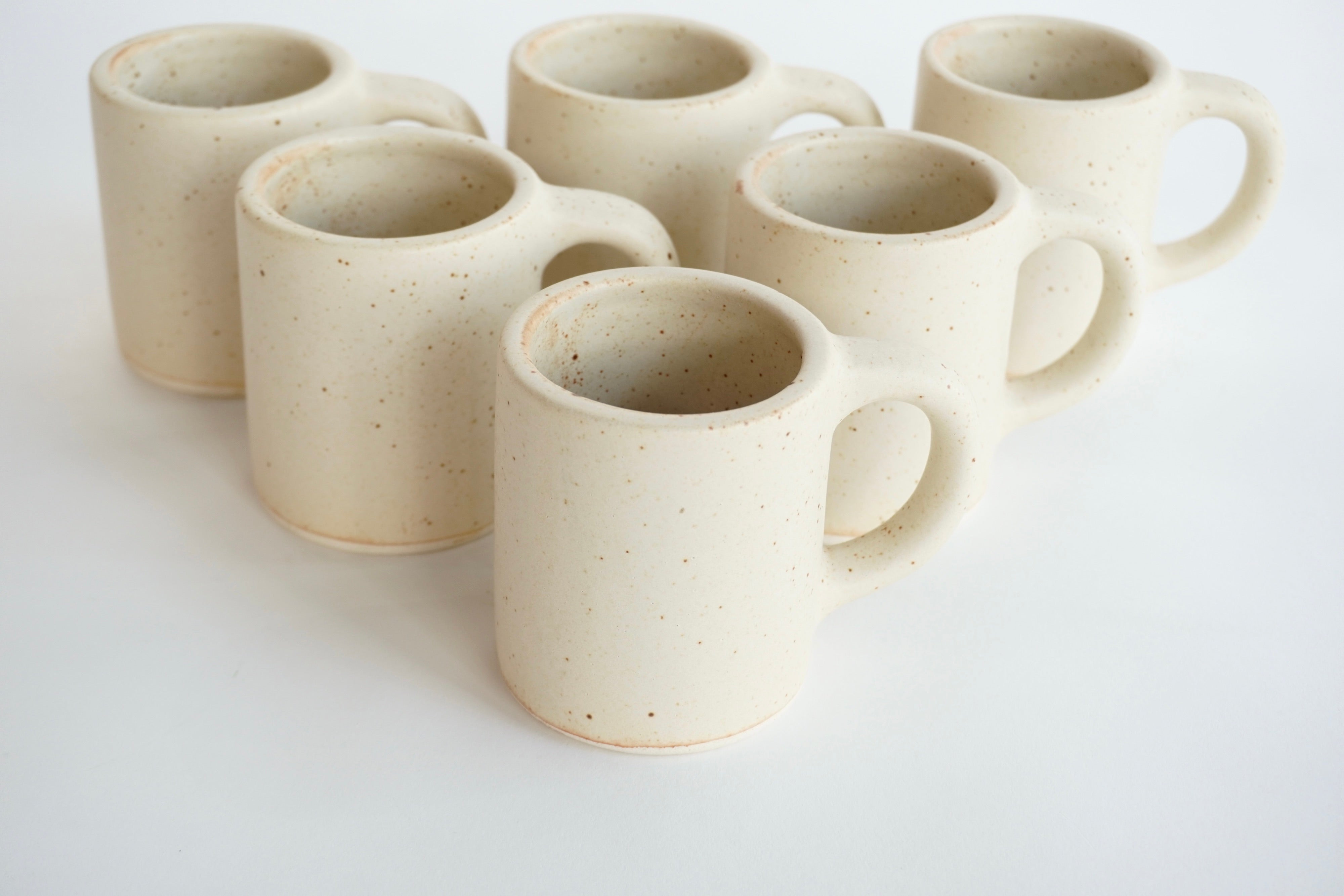 Arena Blanca Set de 6 Tazas de 8 OZ