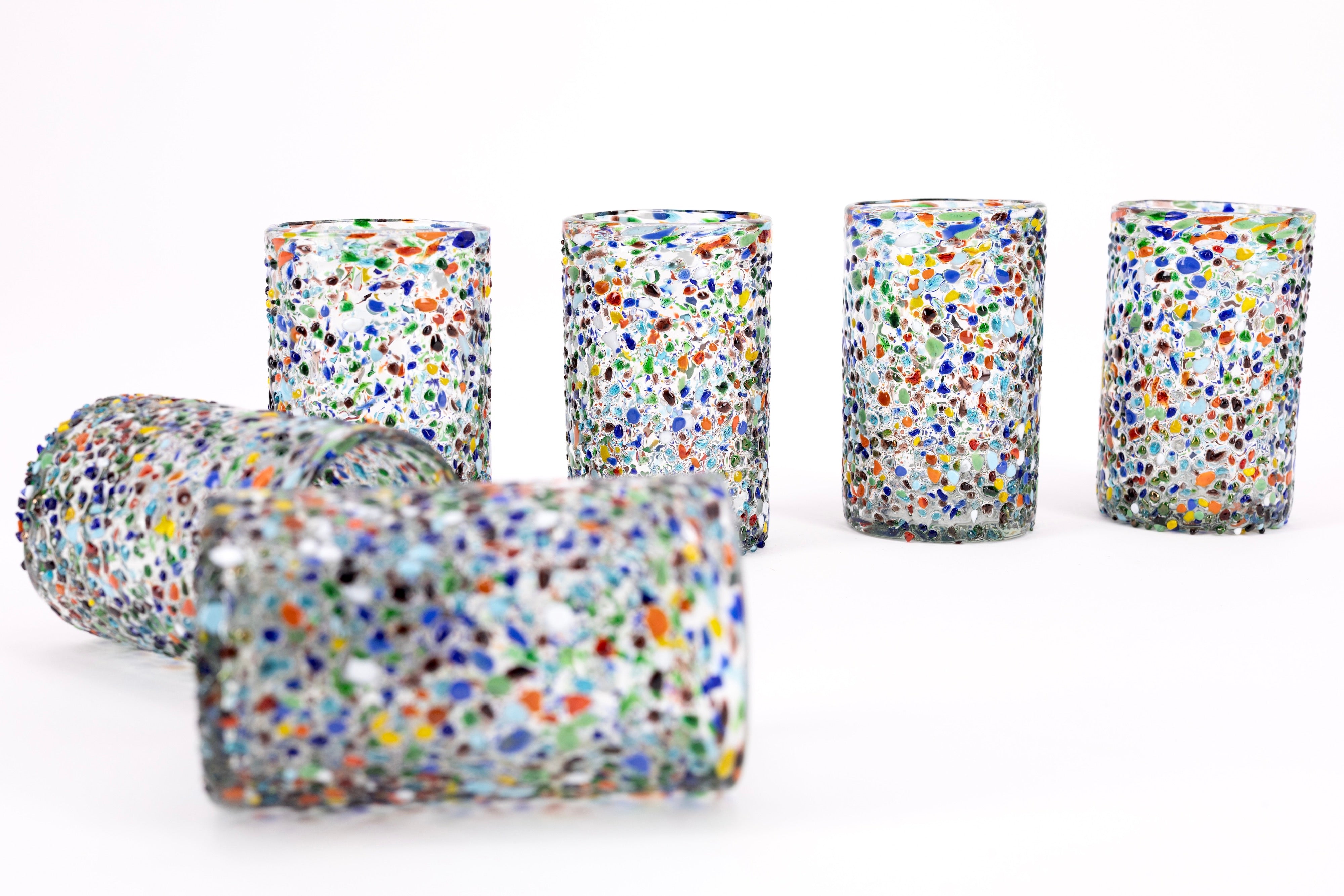 Frida | Set de 6 vasos de vidrio soplado