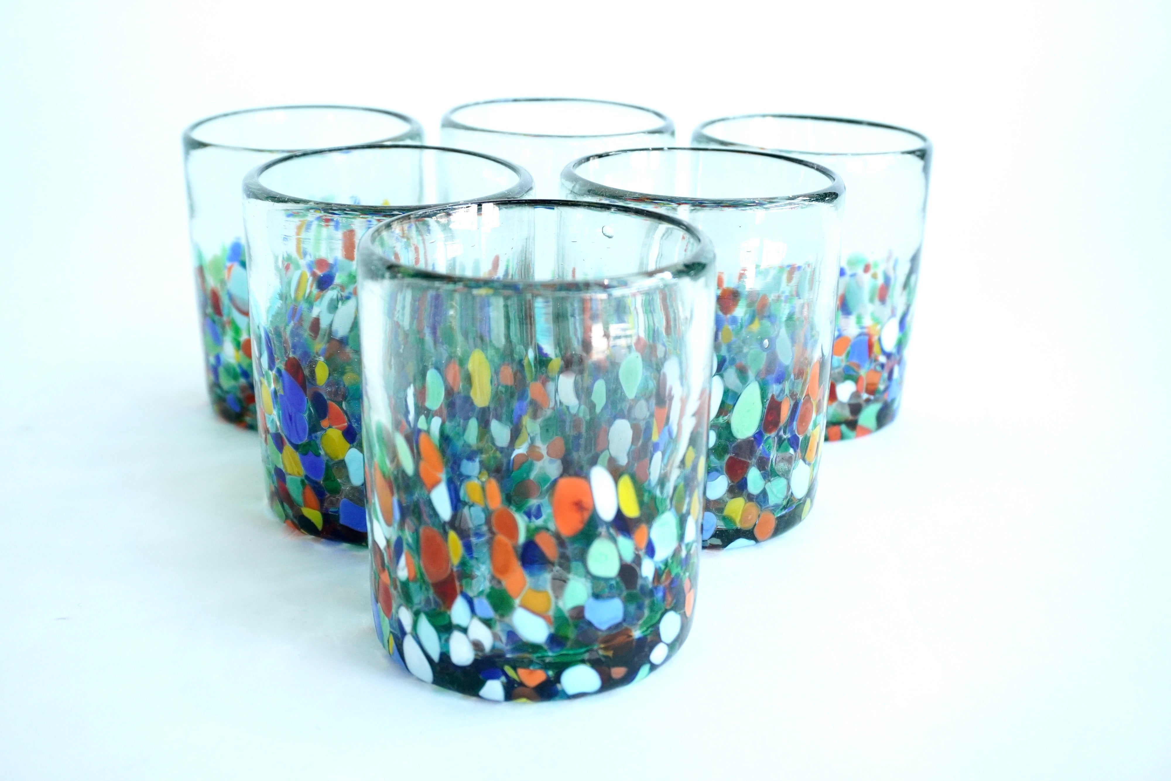 Rivera | Set de 6 vasos de vidrio soplado