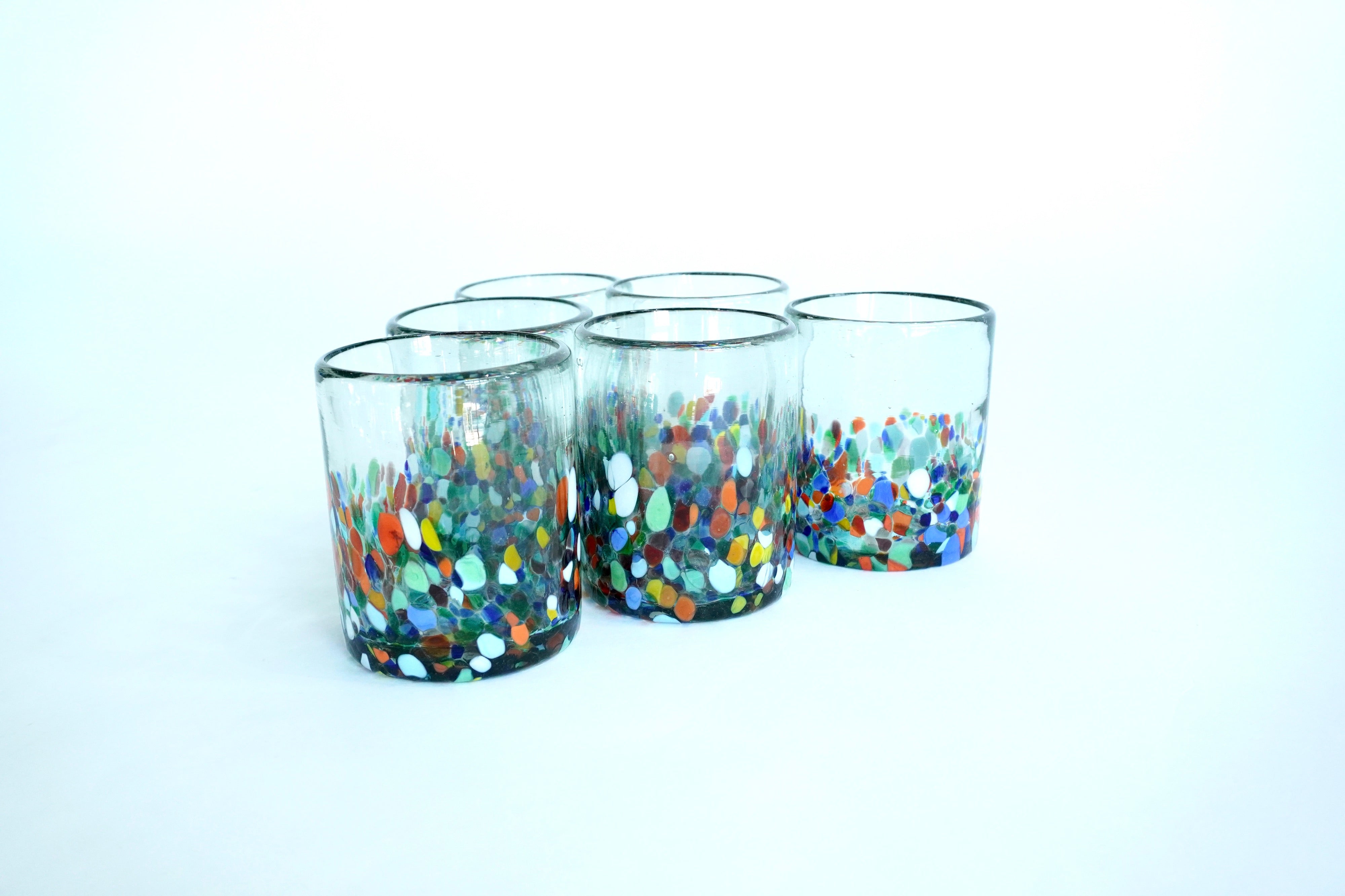 Rivera | Set de 6 vasos de vidrio soplado