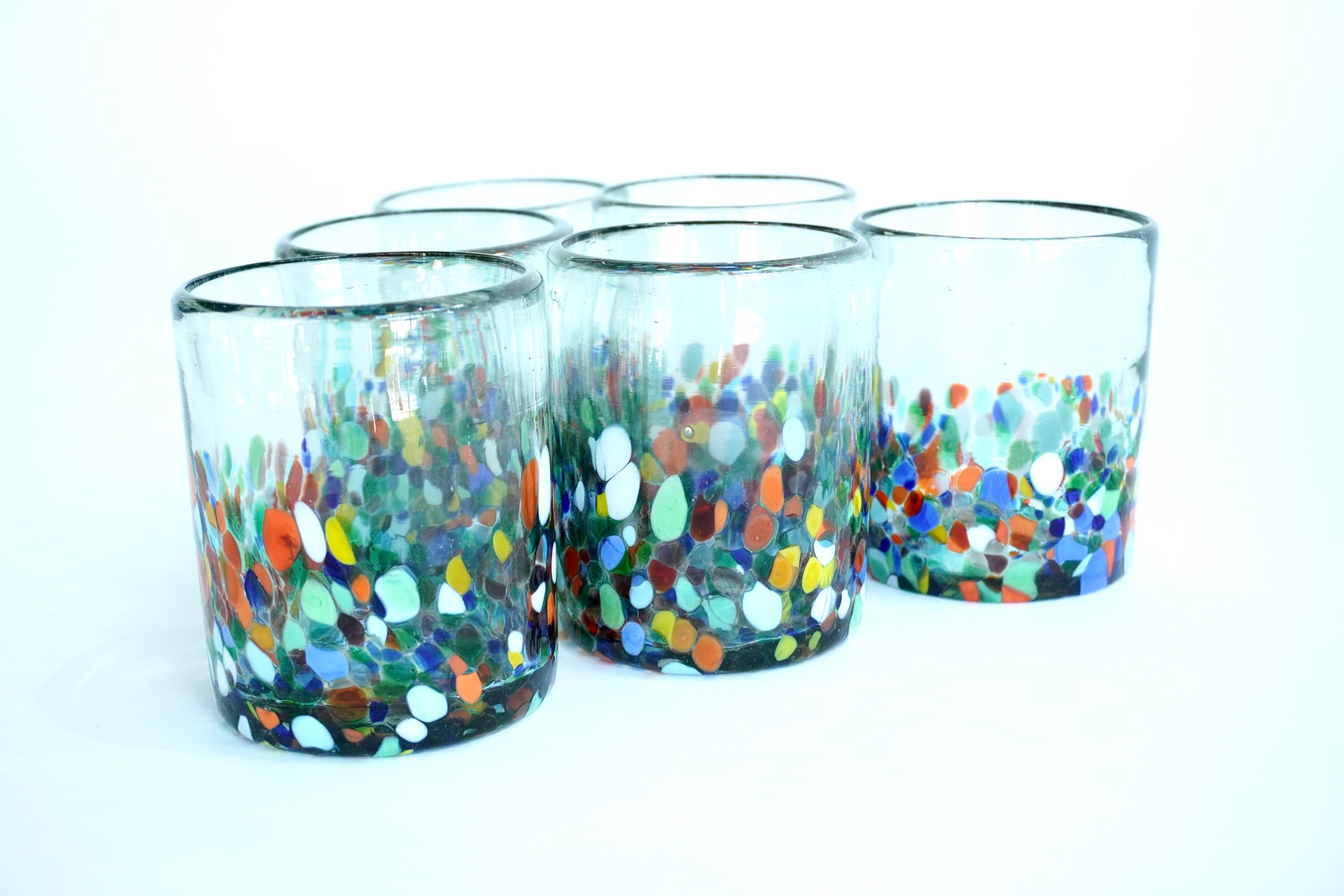 Rivera | Set de 6 vasos de vidrio soplado