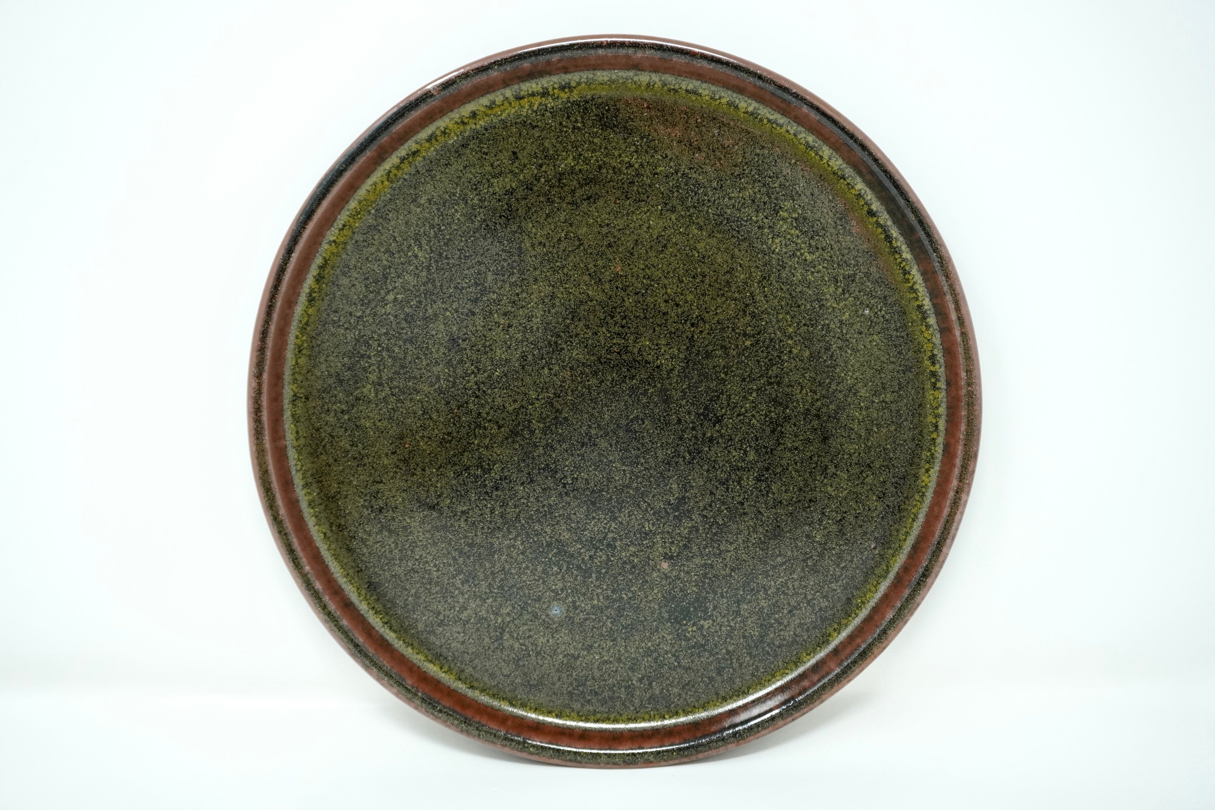 Verde roble | Plato trinche con pared Ø 26 cm línea rústica