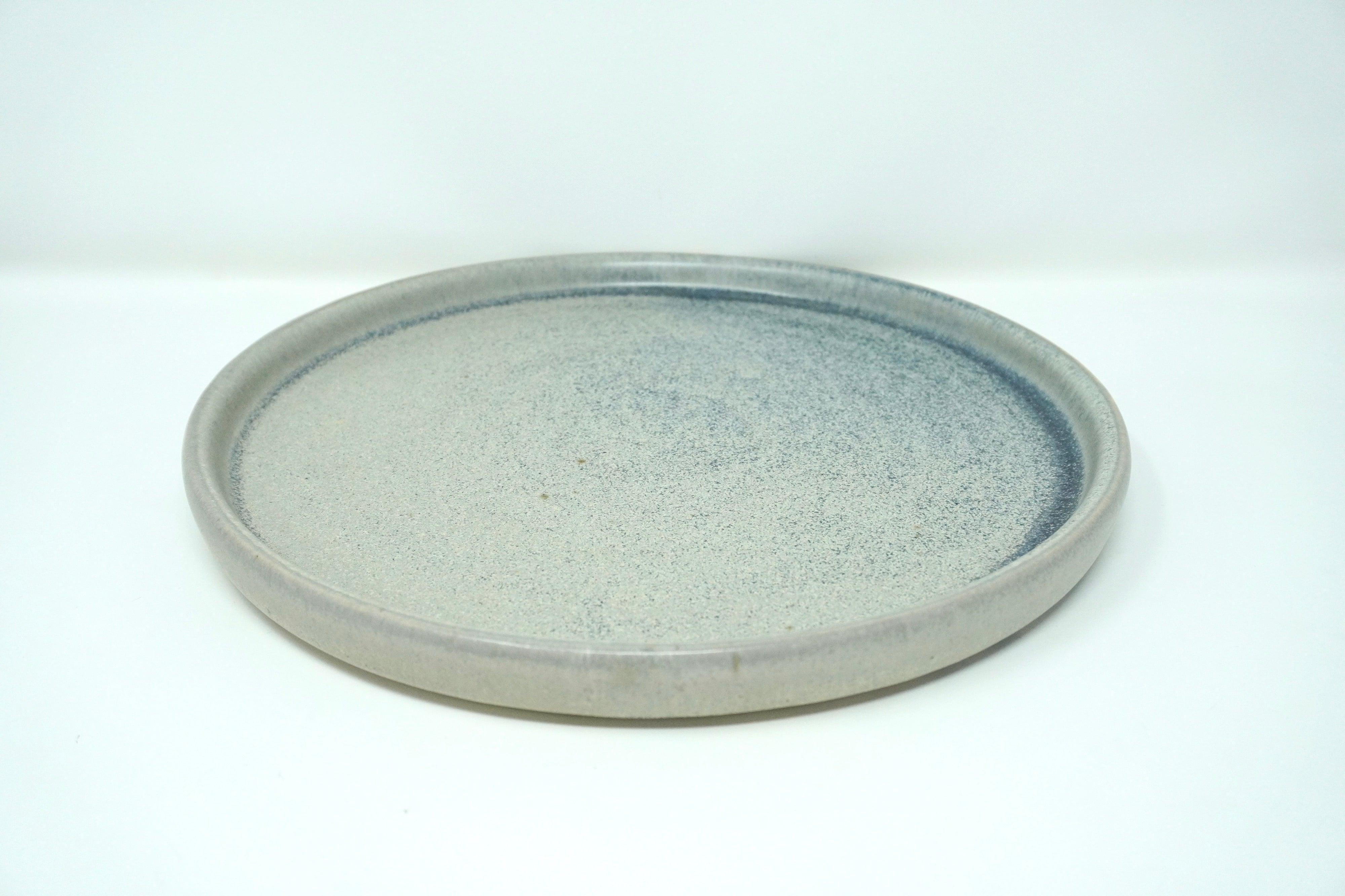 Gris mate | Plato trinche con pared Ø 26 cm línea rústica