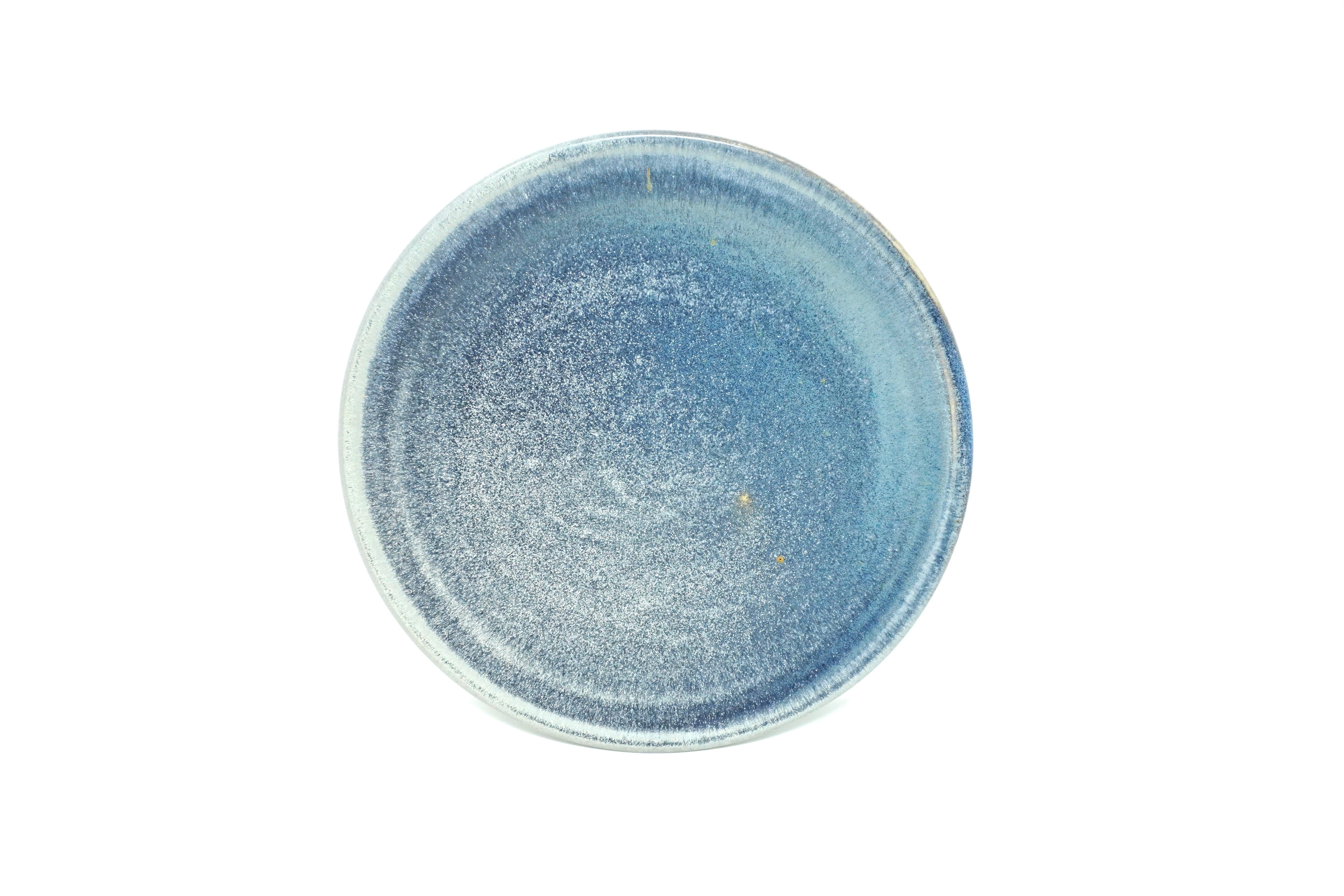 Gris mate | Plato trinche plano Ø 26 cm línea rústica