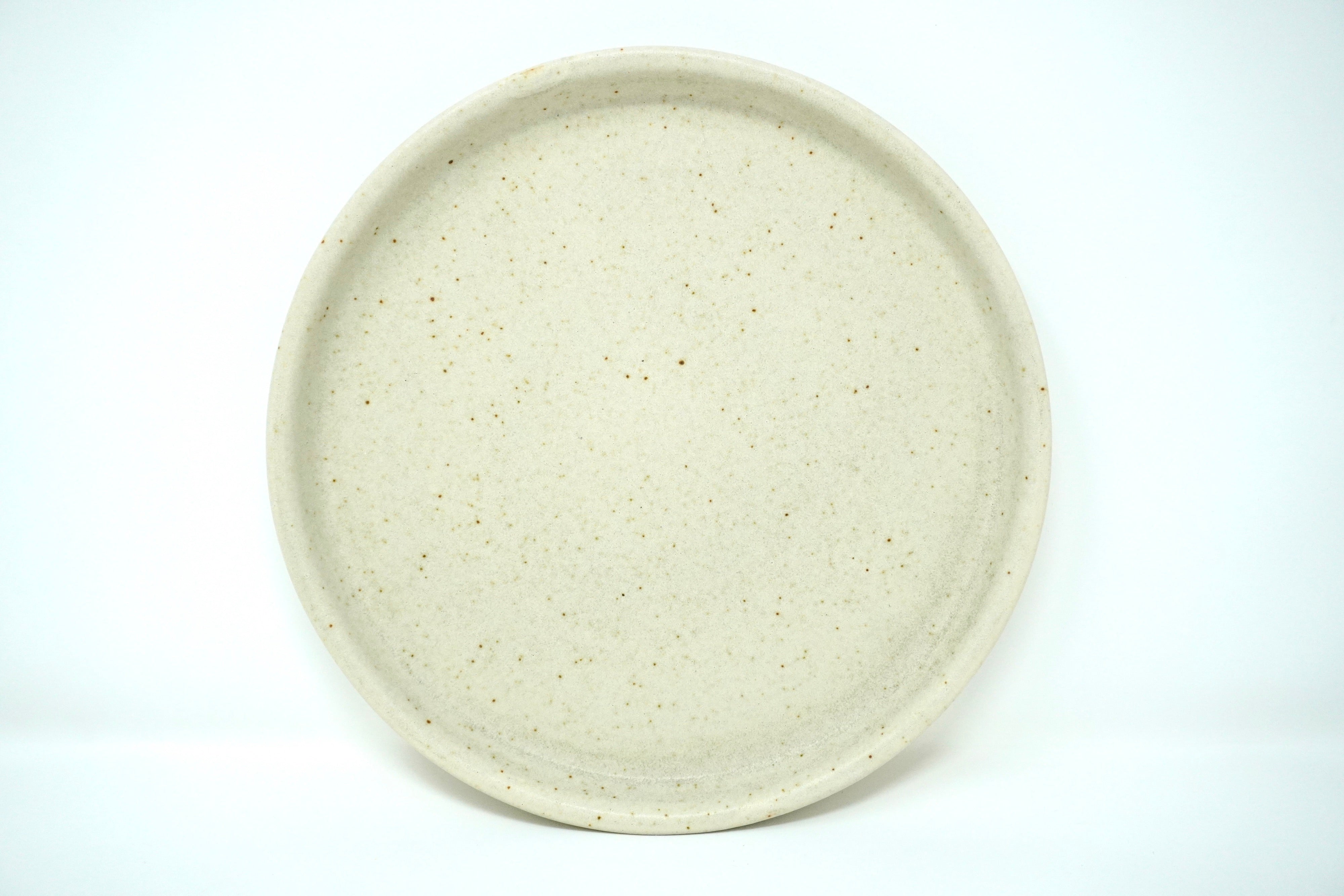 Arena blanca | Plato postre con pared Ø 21 cm línea rústica