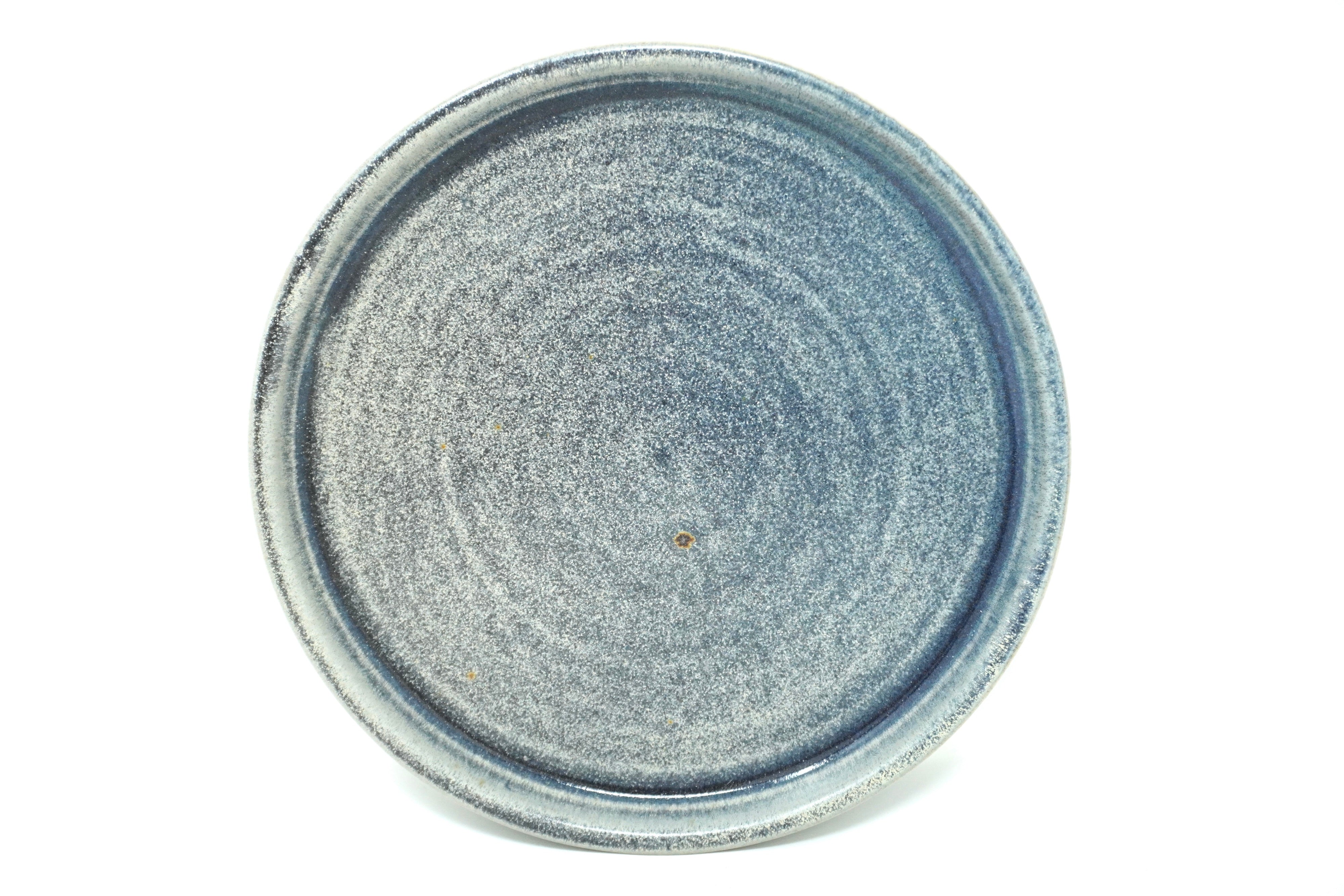 Gris mate | Plato postre con pared Ø 21 cm línea rústica