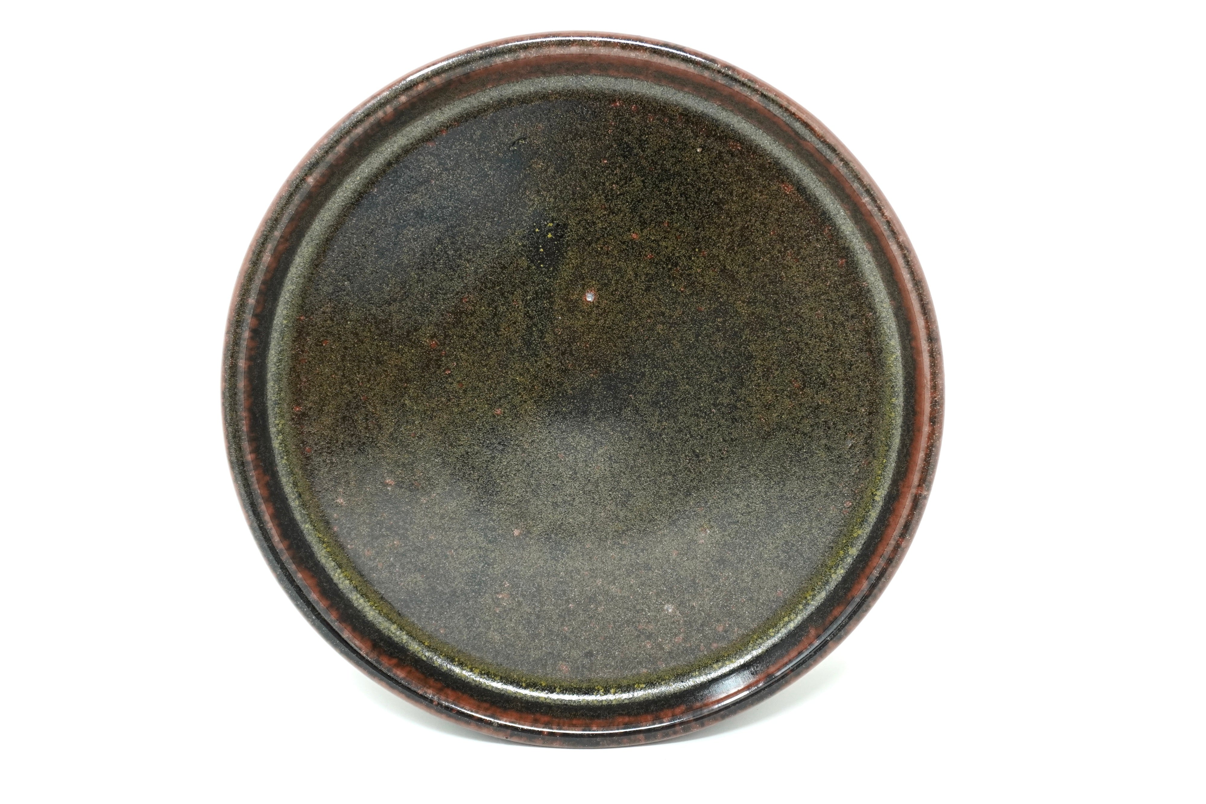 Verde roble | Plato postre con pared Ø 21 cm línea rústica