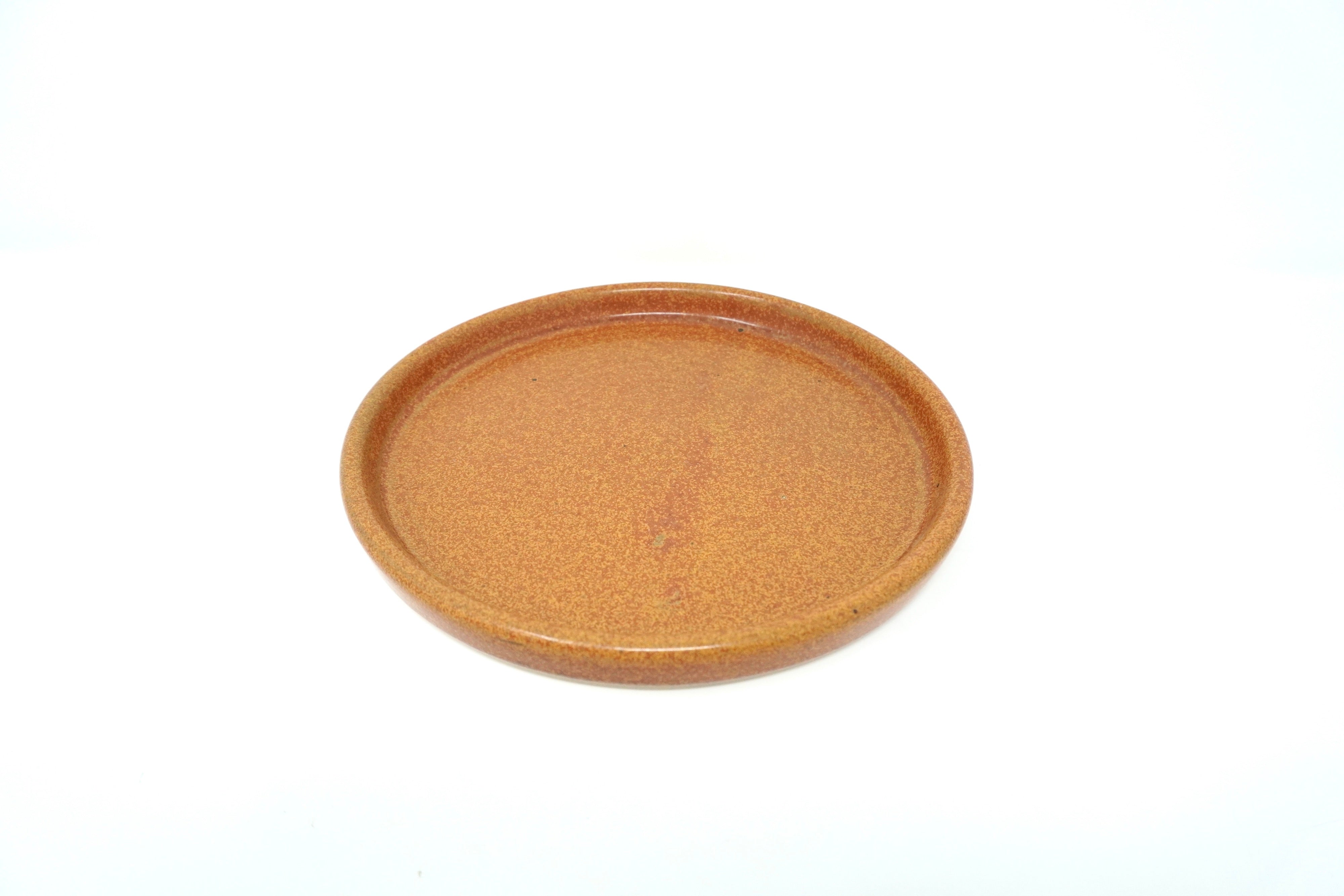 Ladrillo | Plato postre con pared Ø 21 cm línea rústica