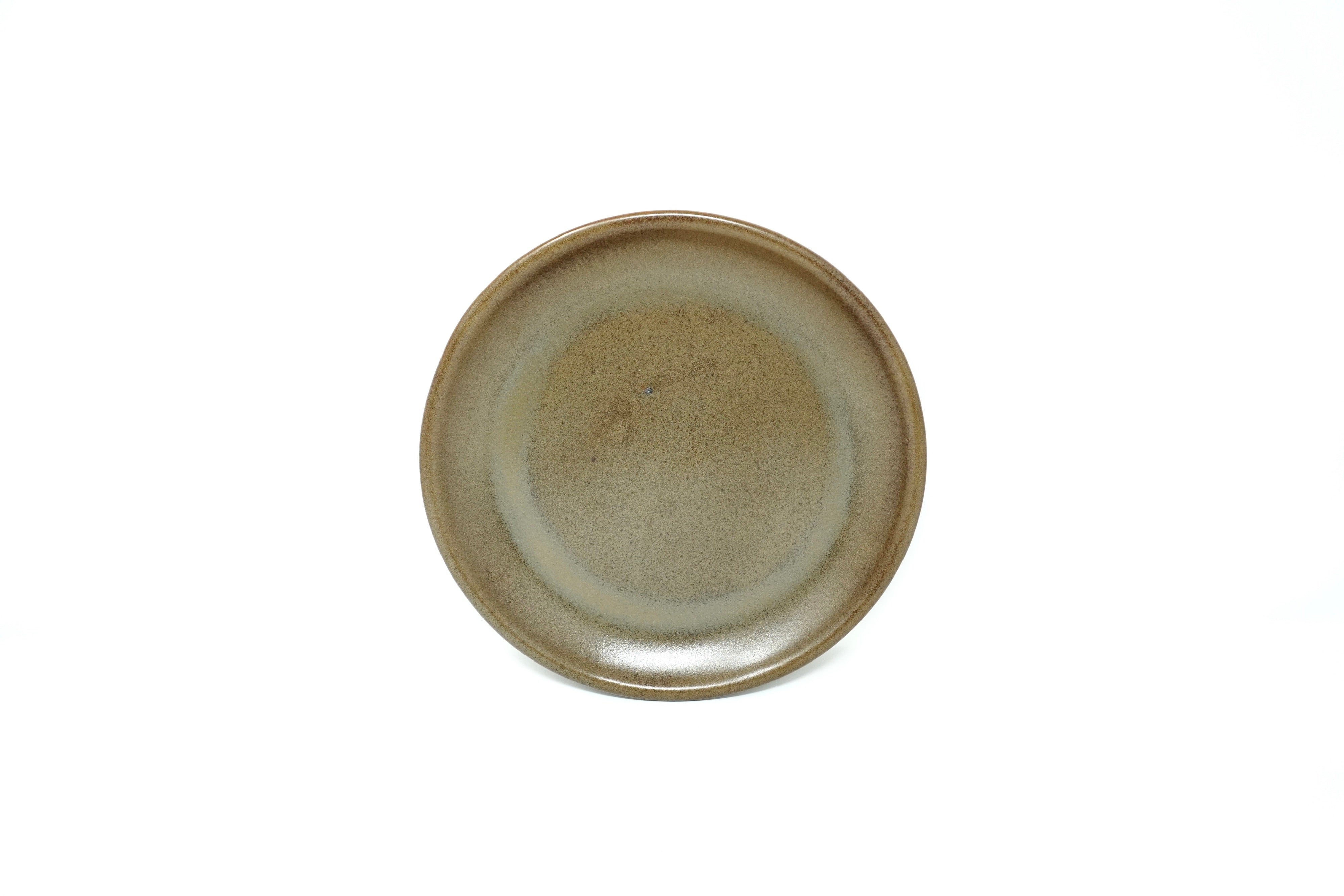 Café mate | Plato postre semi-plano Ø 21 cm línea rústica