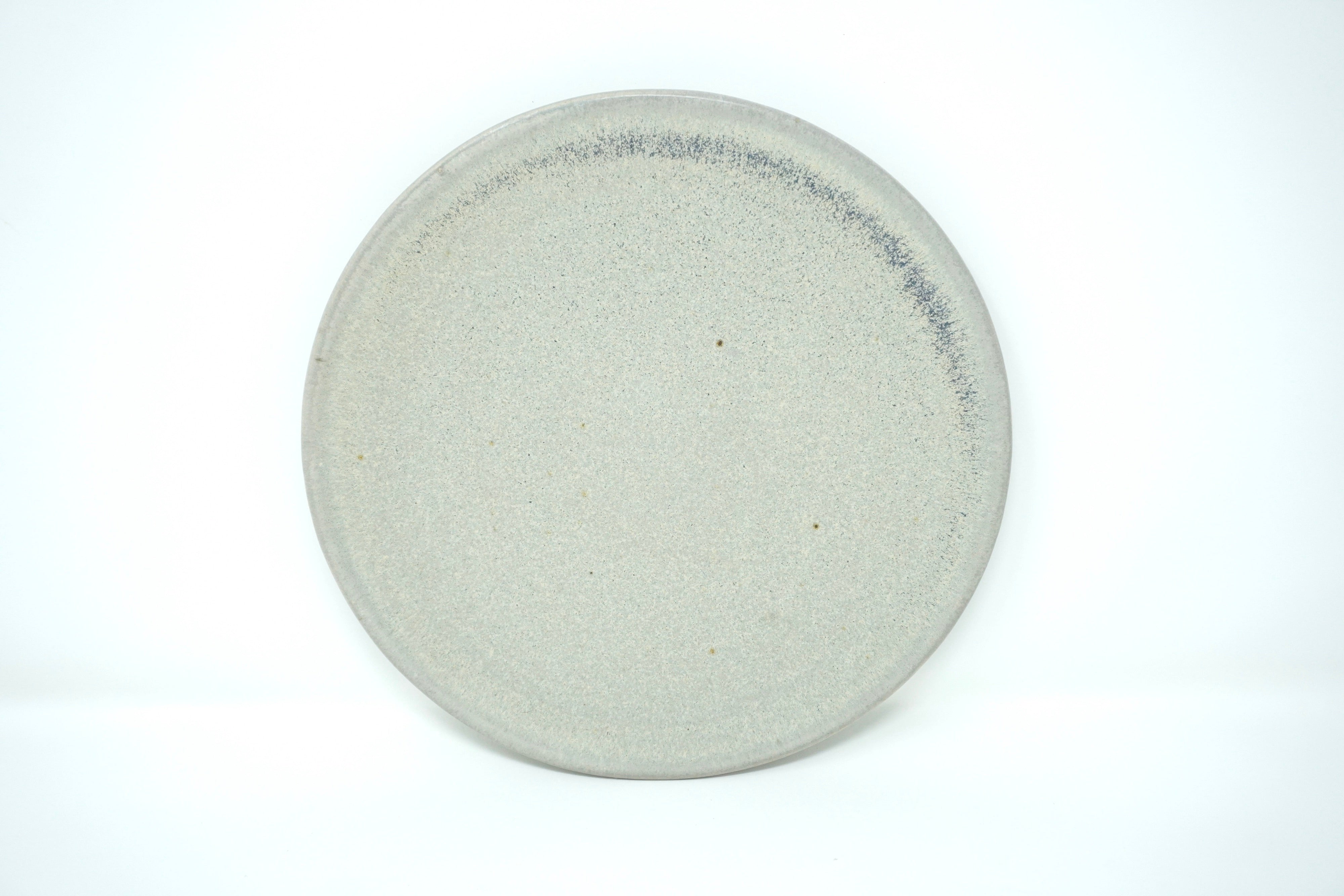 Gris mate | Plato postre plano Ø 21 cm línea rústica