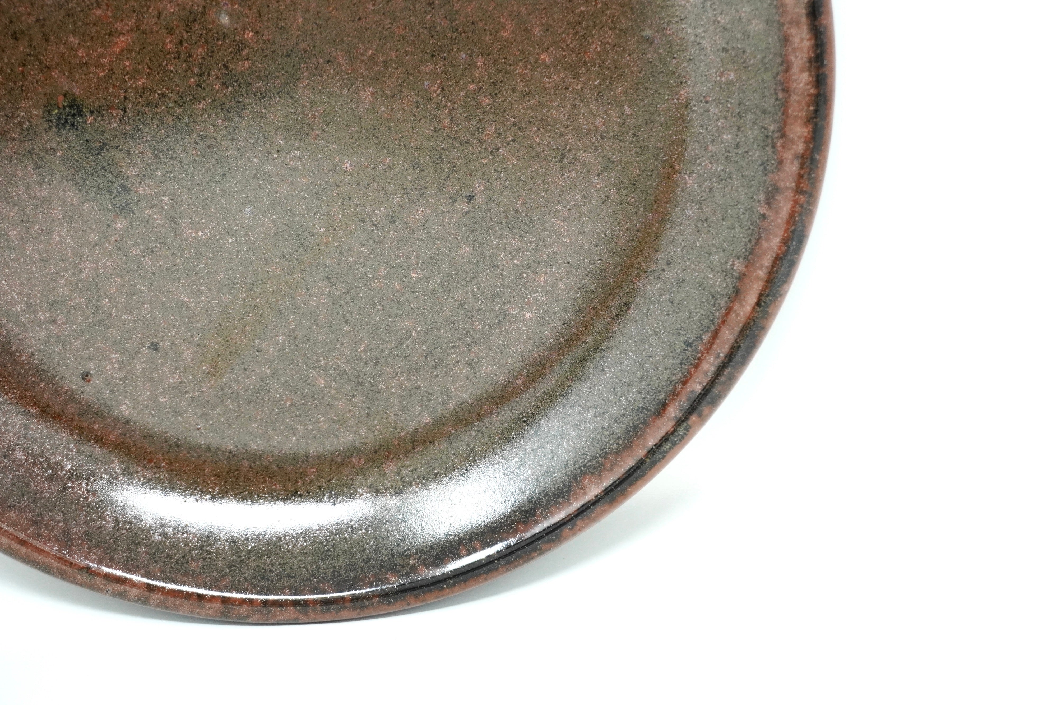 Caramelo | Plato postre semi-plano Ø 21 cm línea rústica