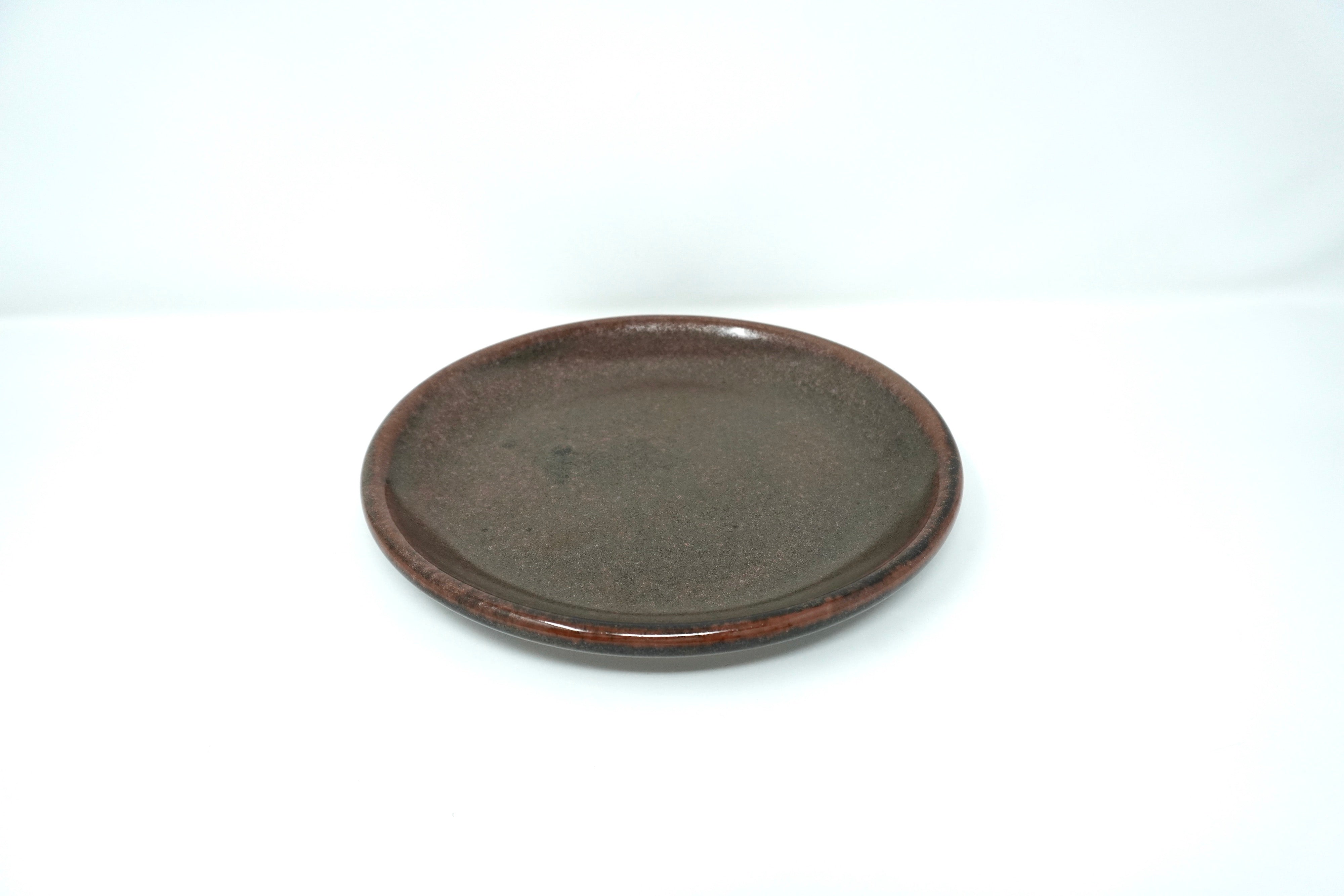 Caramelo | Plato postre semi-plano Ø 21 cm línea rústica