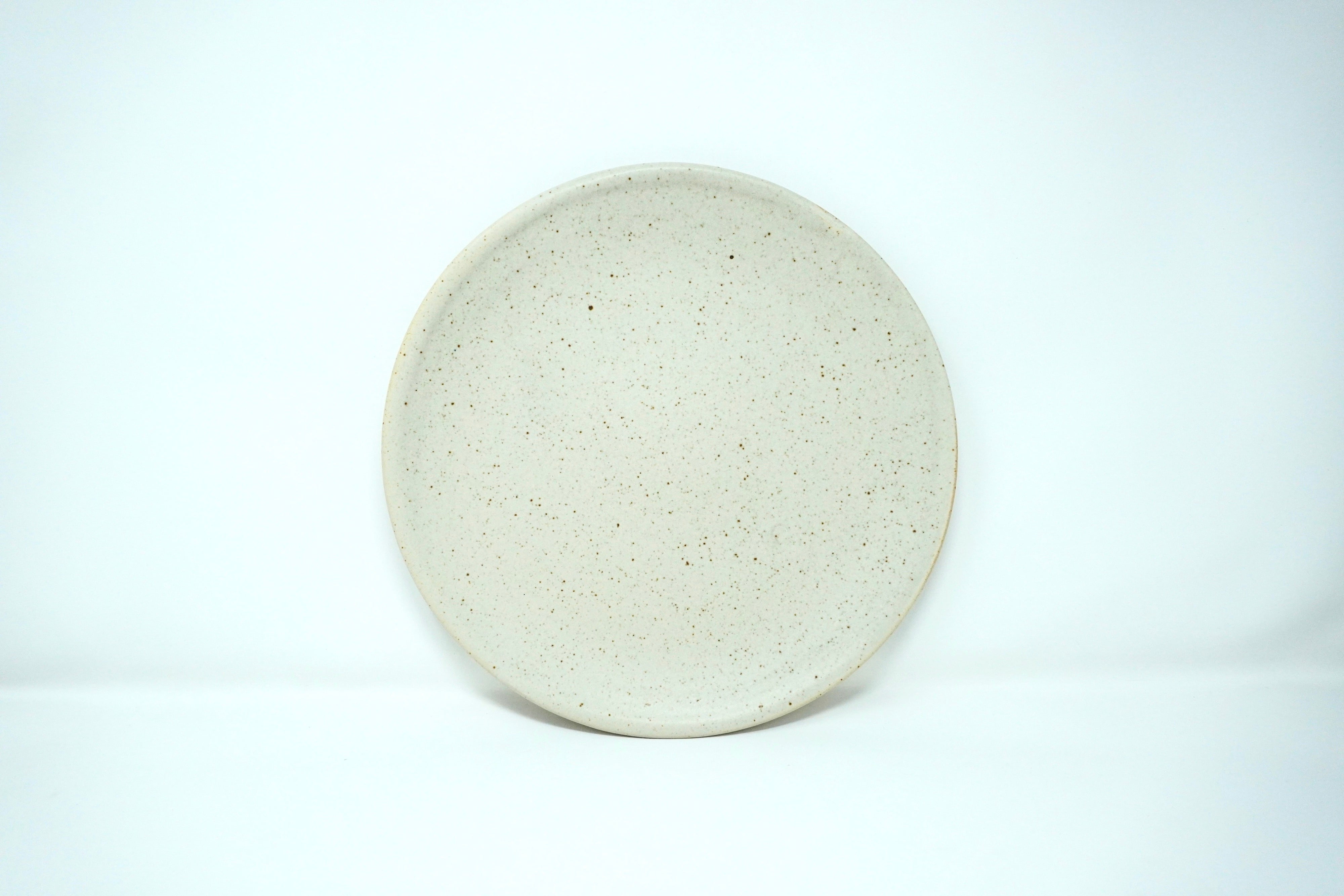 Arena blanca | Plato trinche plano Ø 26 cm línea rústica