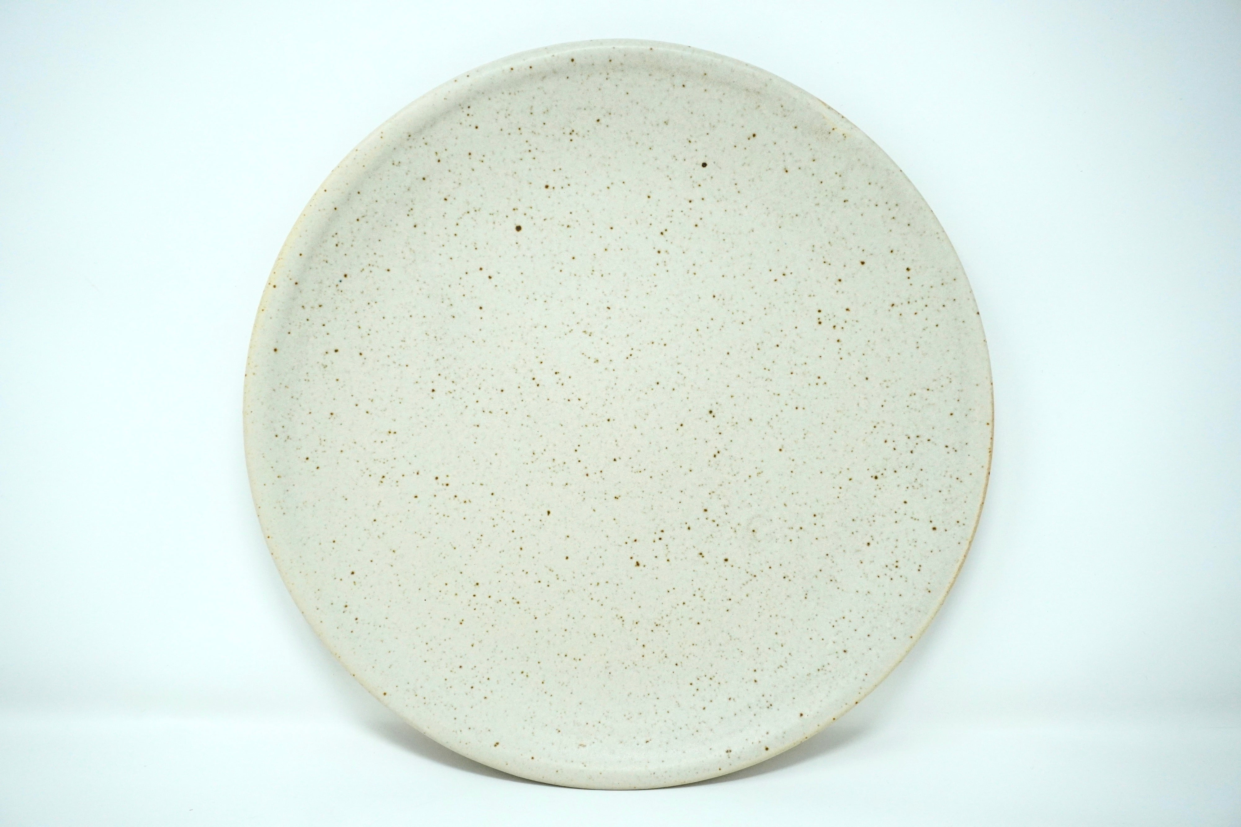 Arena blanca | Plato trinche plano Ø 26 cm línea rústica