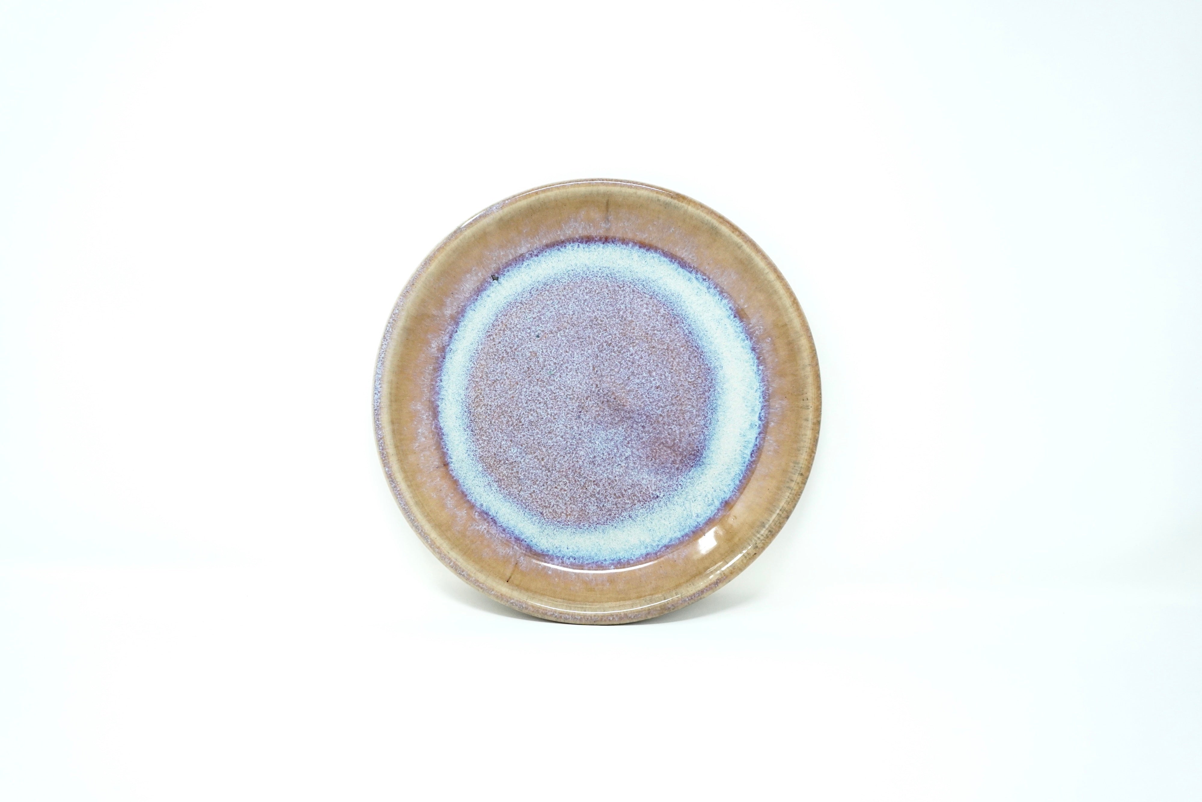 Iris | Plato postre semi-plano Ø 21 cm línea rústica