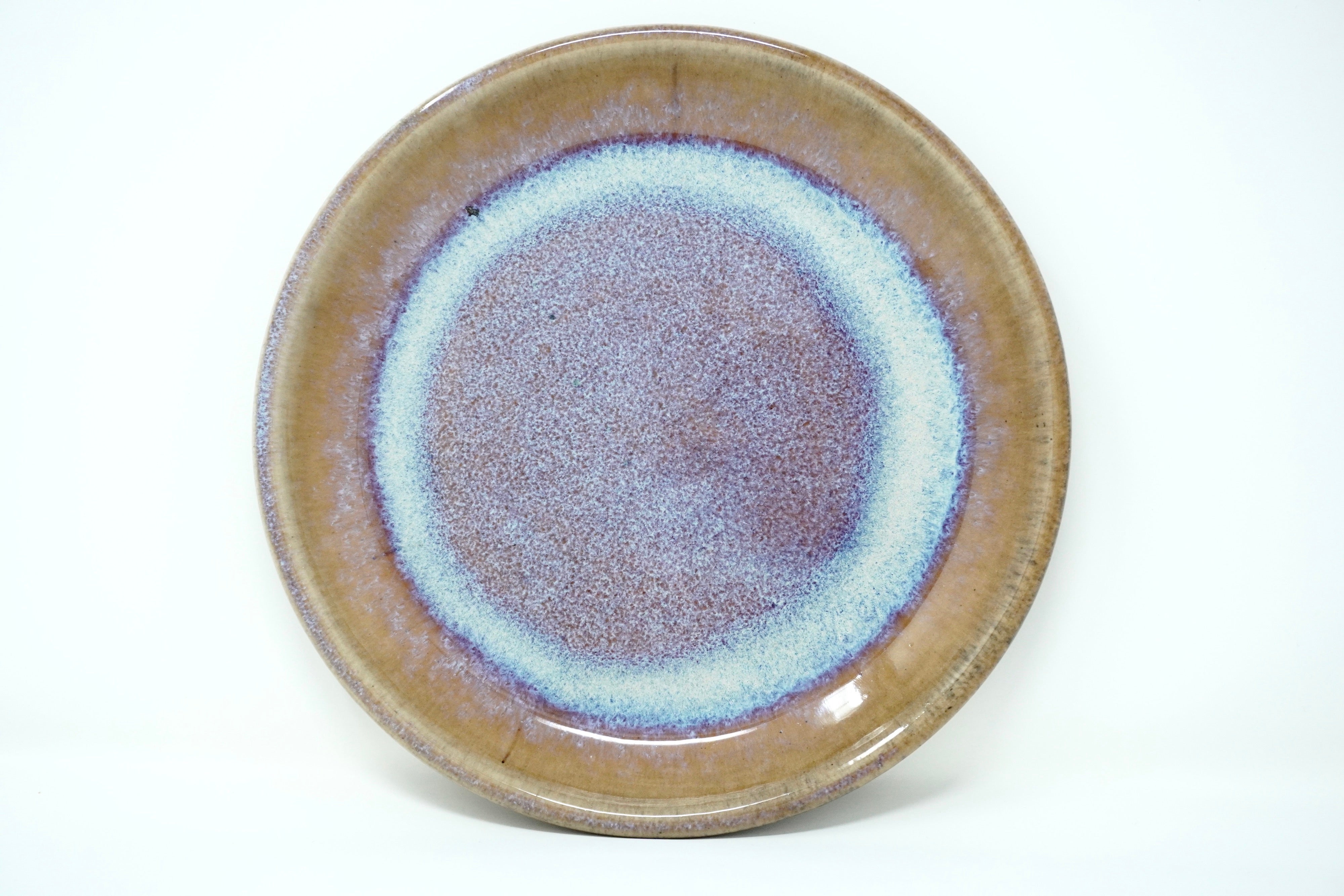 Iris | Plato postre semi-plano Ø 21 cm línea rústica