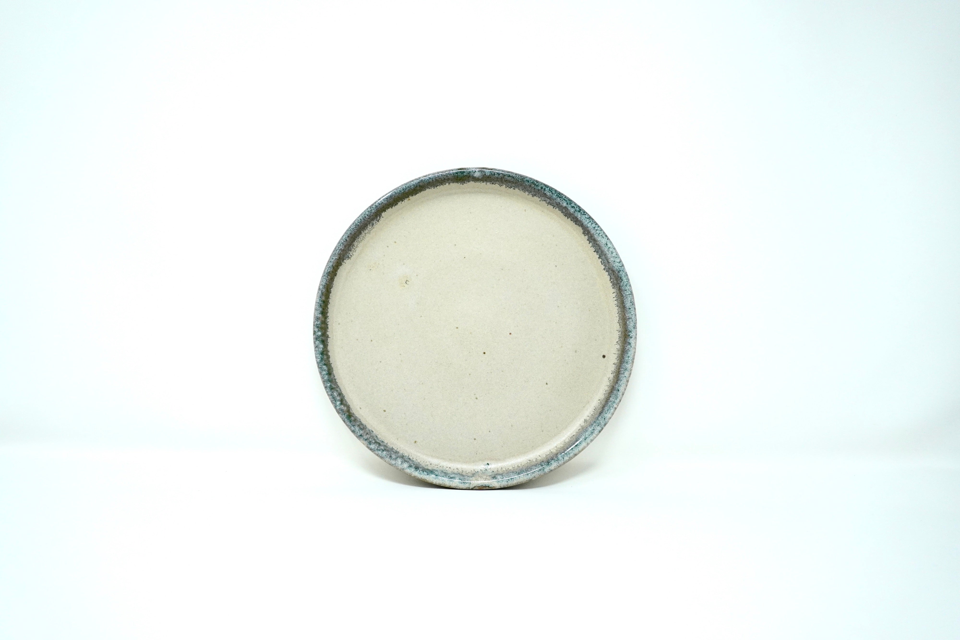 Arena blanca con orilla arrecife | Plato postre con pared Ø 21 cm línea rústica