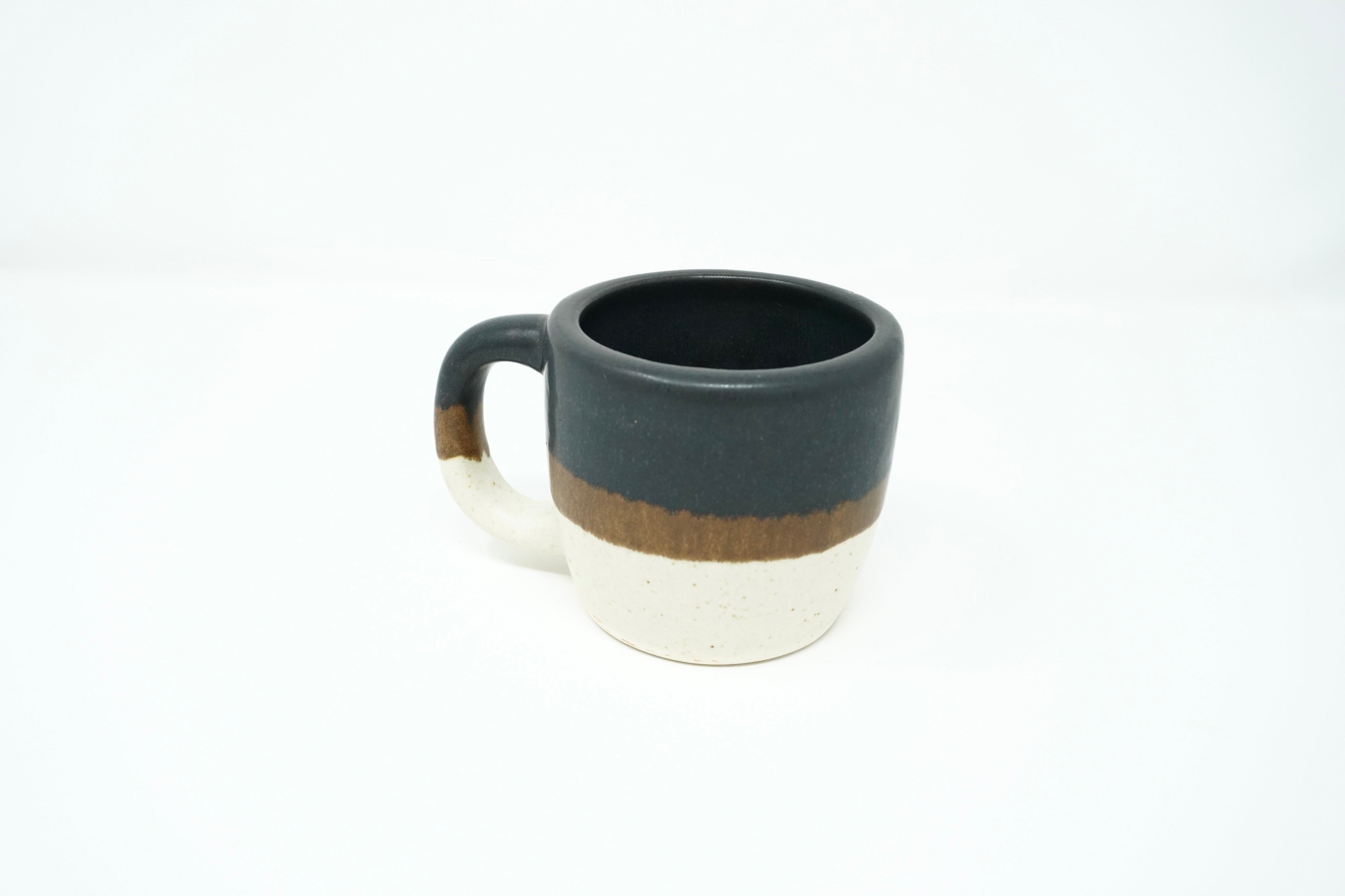 Duo piedra negra & arena blanca | Taza tarro 12 oz línea rústica