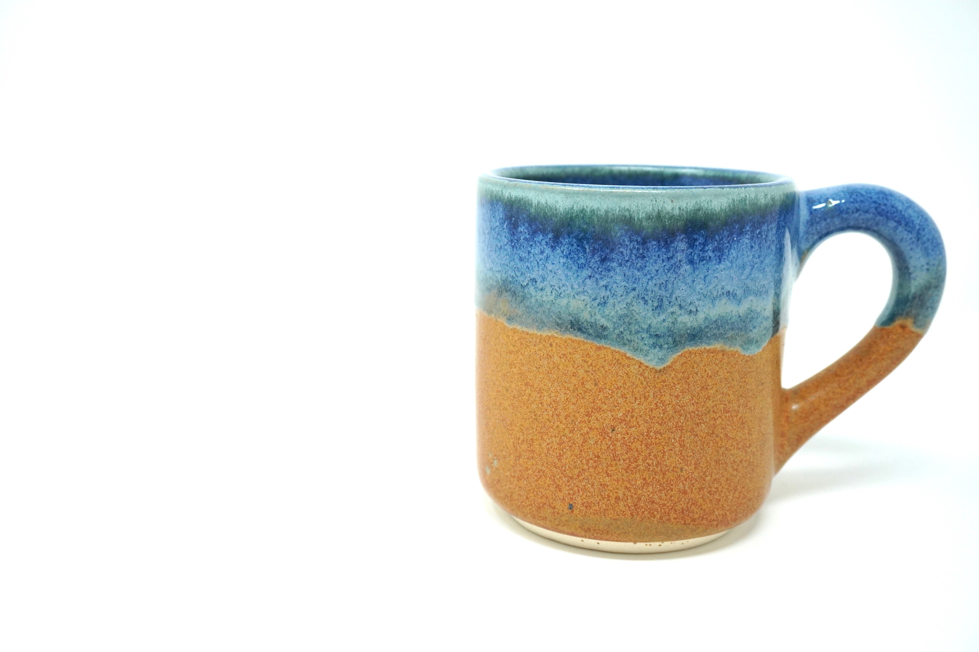 Duo ladrillo & indigo | Taza xl 15 oz línea rústica