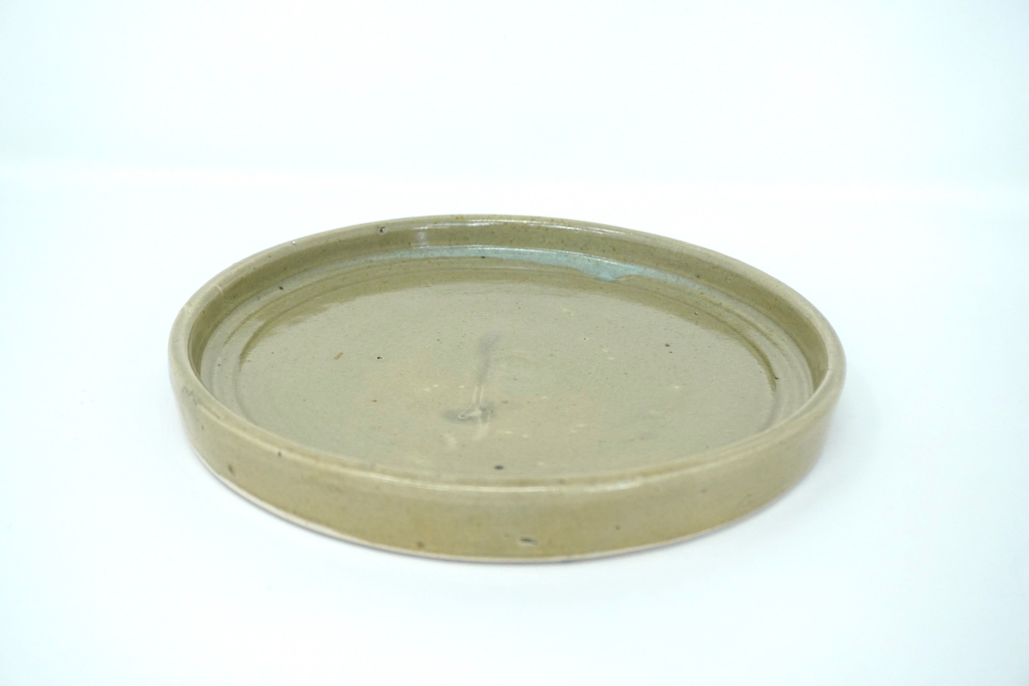 Caoba liso | Plato postre con pared Ø 21 cm línea ancestral