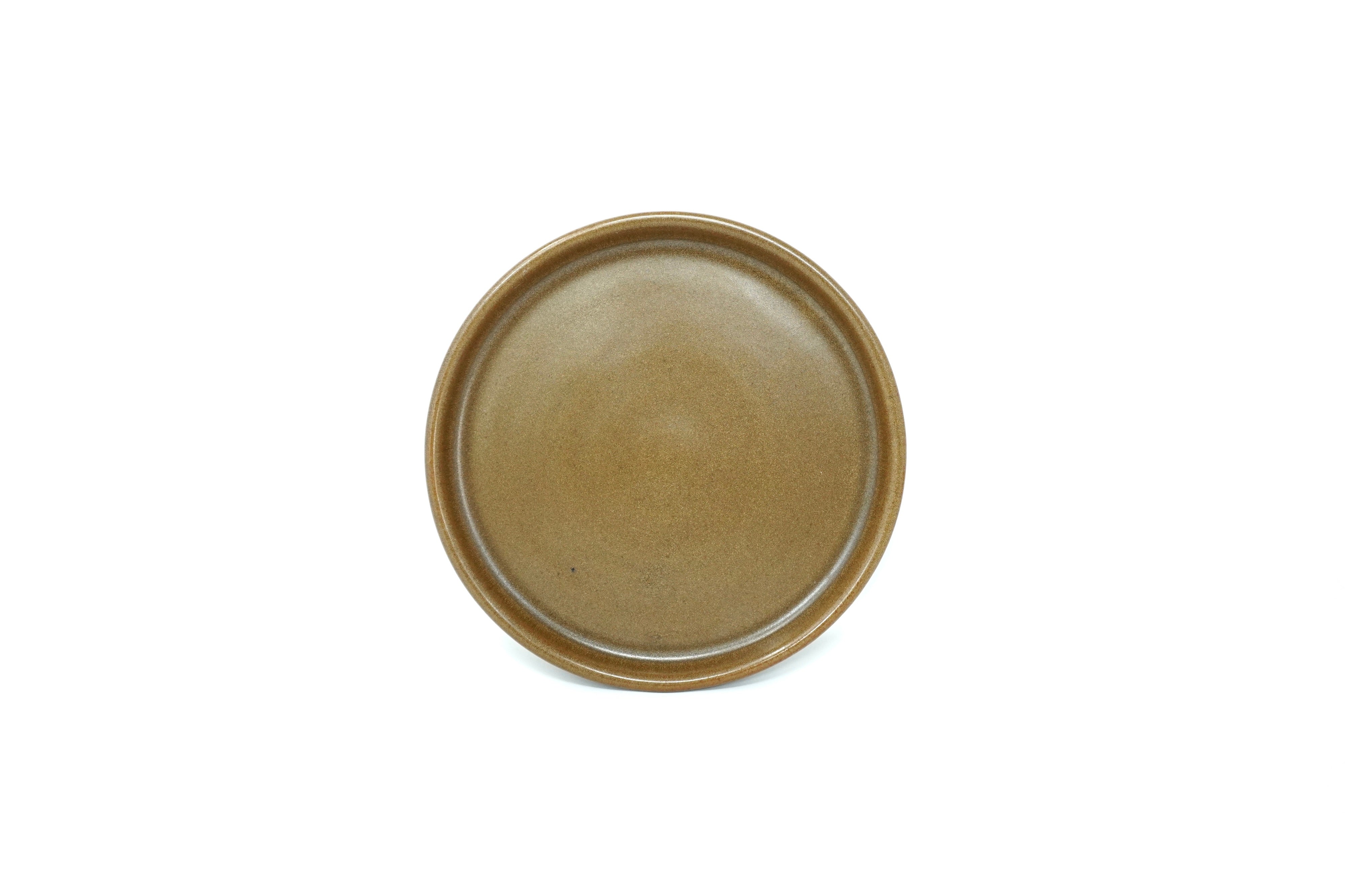 Café mate | Plato postre con pared Ø 21 cm línea rústica