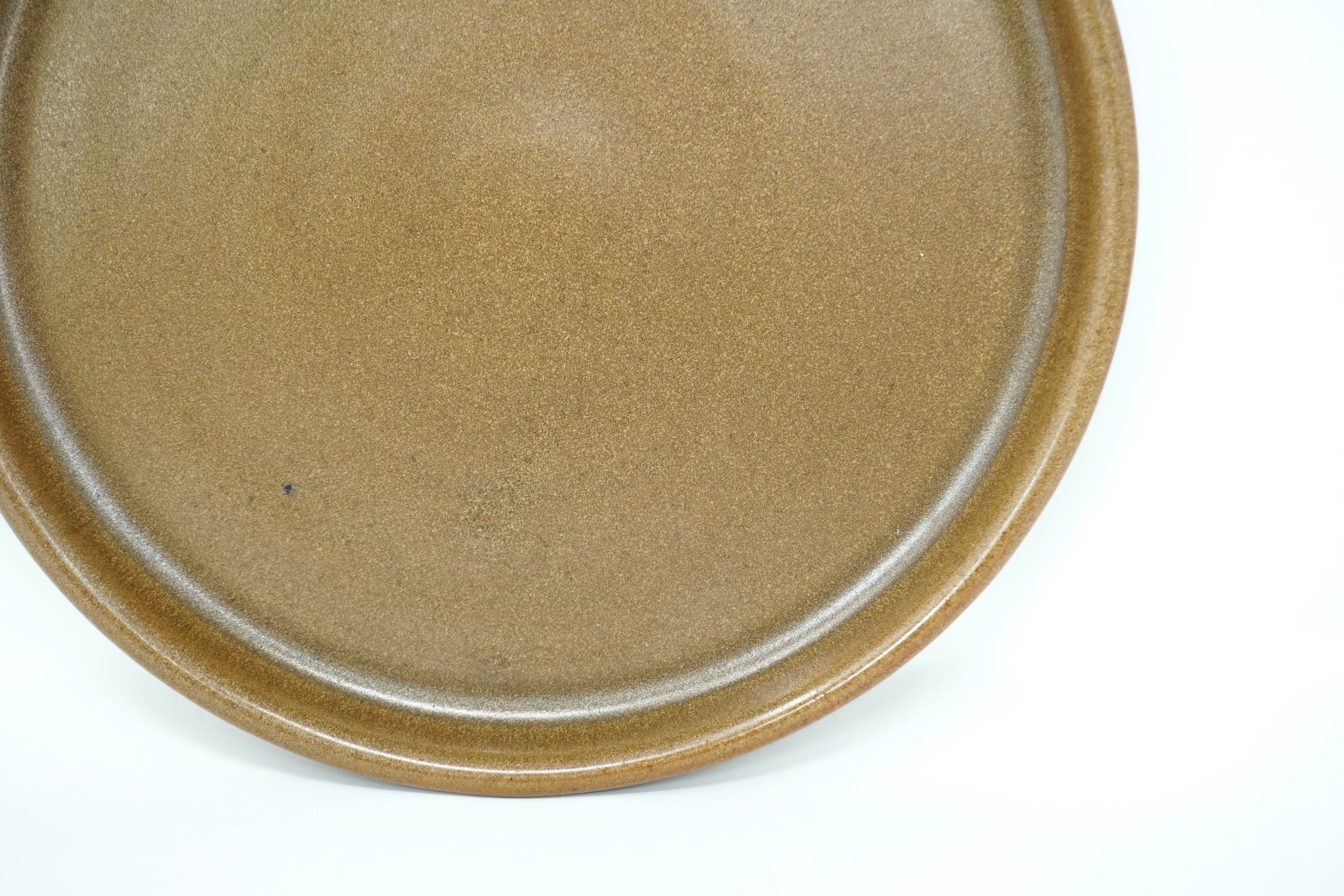 Café mate | Plato postre con pared Ø 21 cm línea rústica