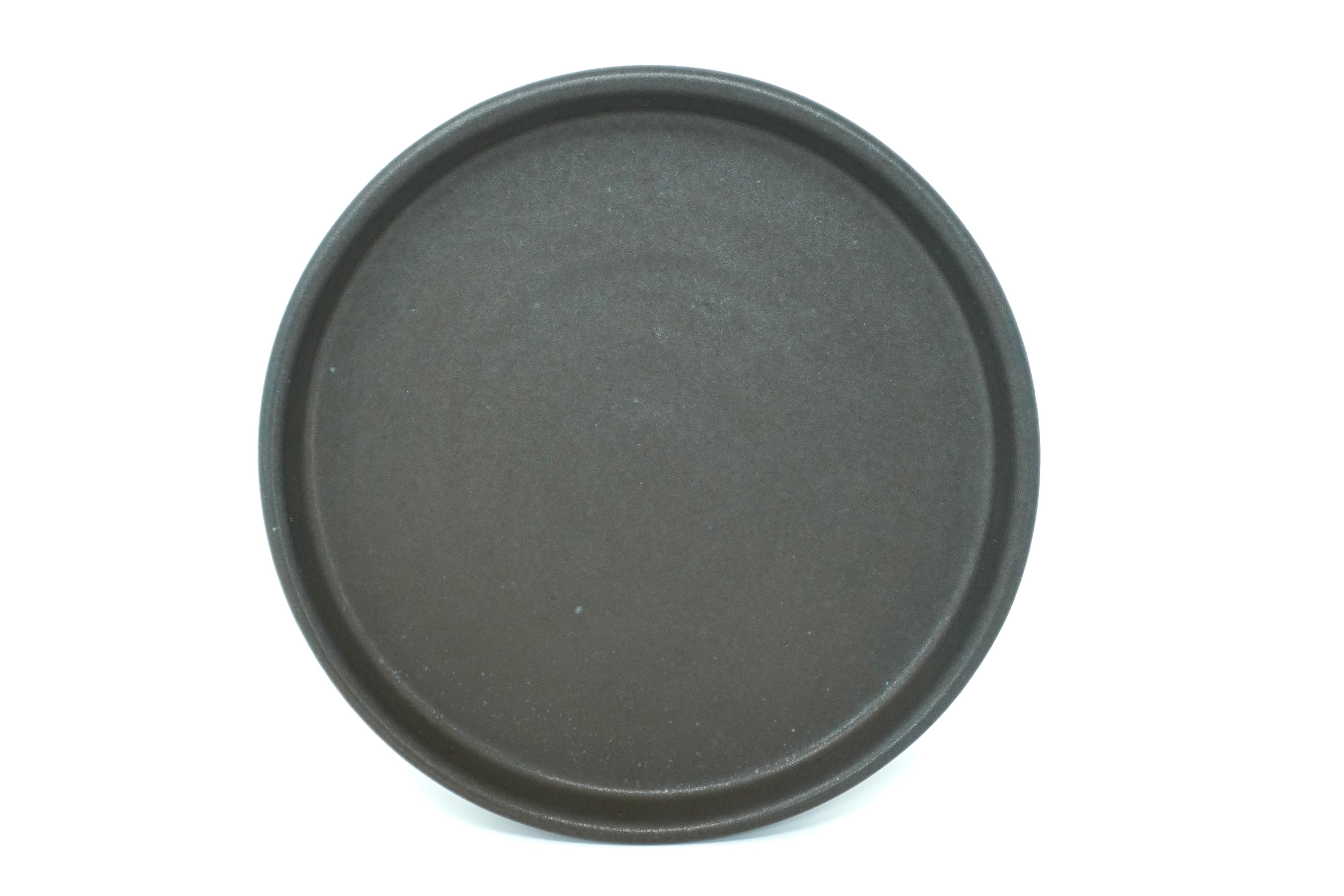 Piedra negra | Plato postre con pared Ø 21 cm línea rústica