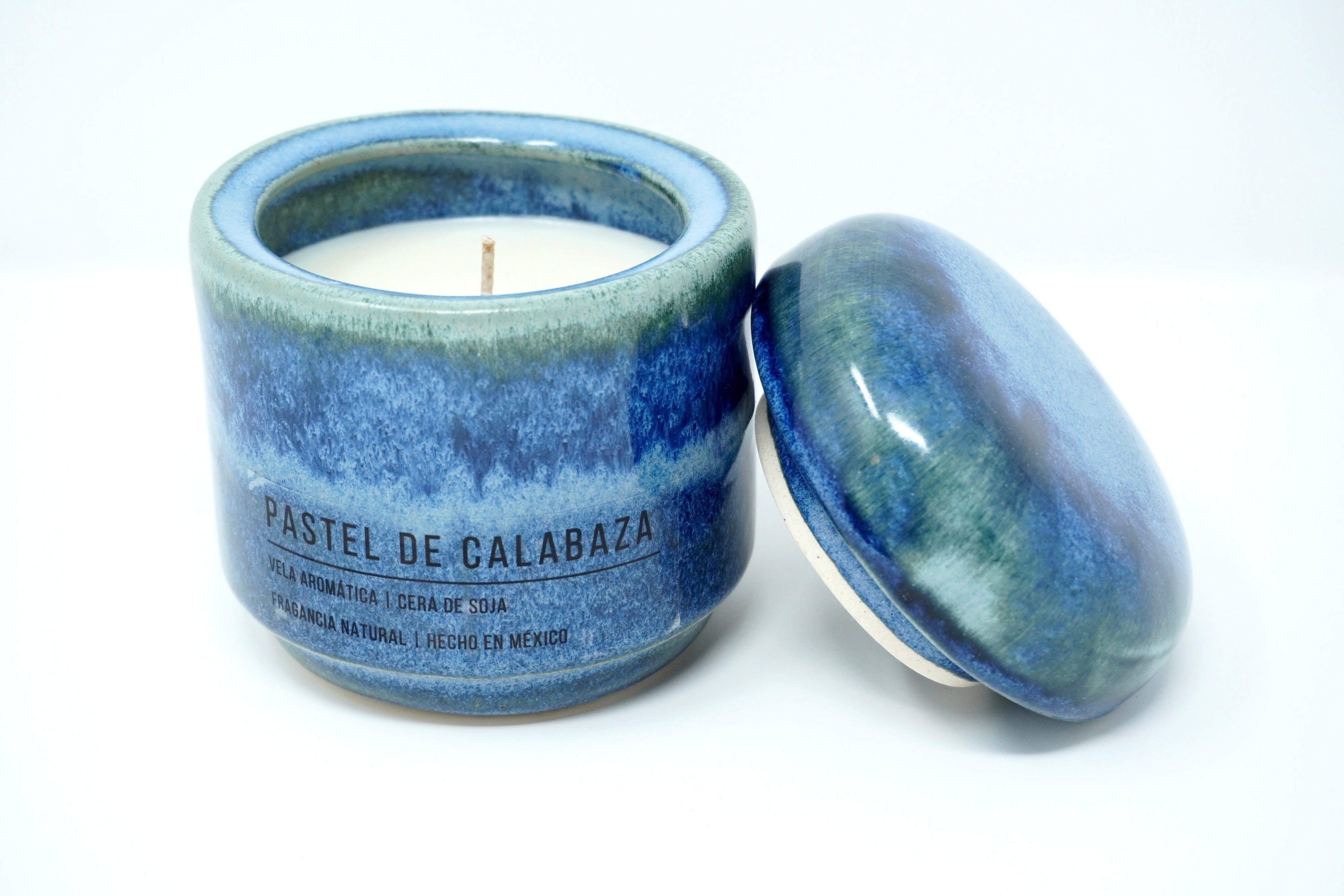 Vela Aromática Aroma Pastel de Calabaza en Envase Con Tapa Indigo