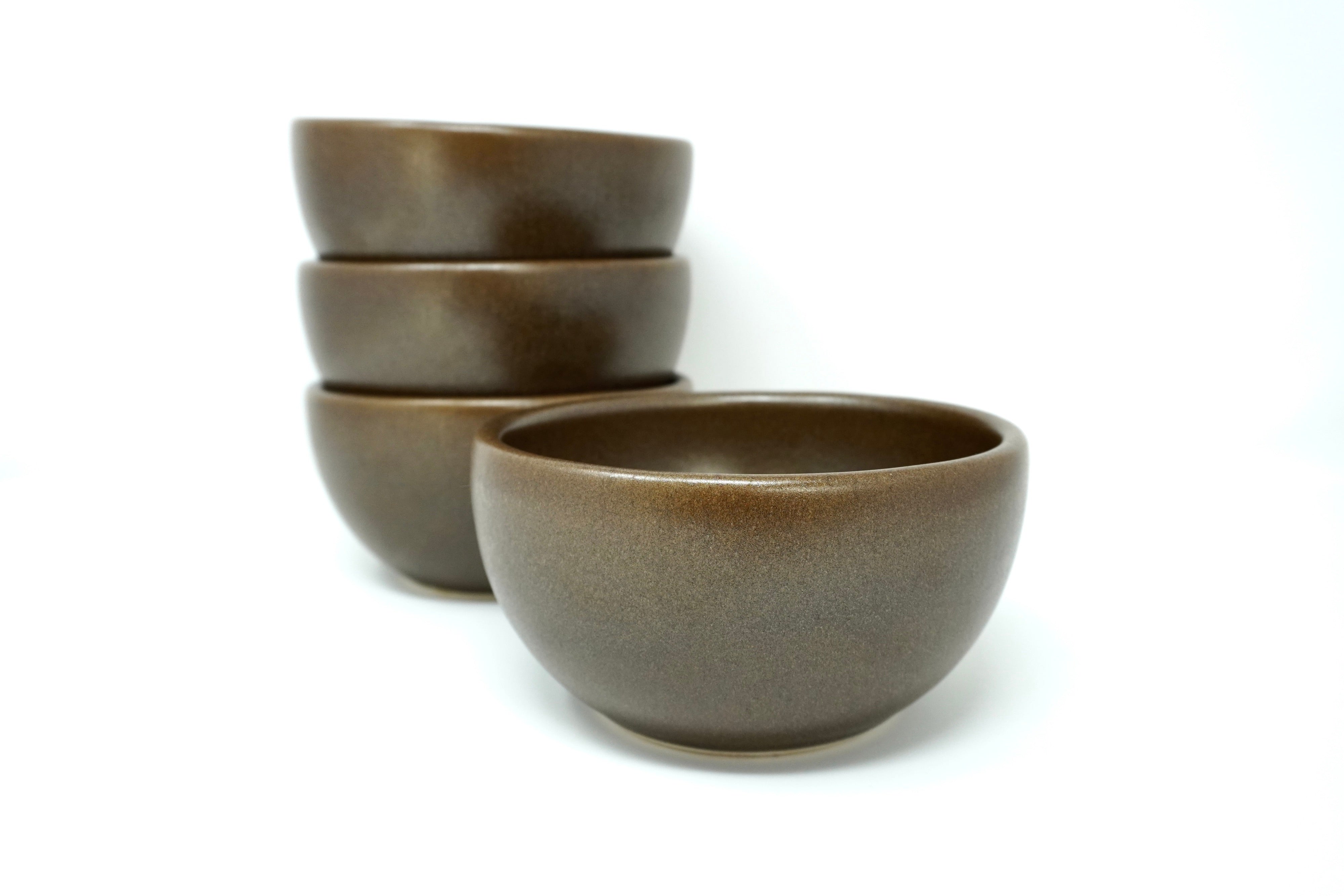 Café mate | Set de 4 bowls consomeros Ø 15 cm línea rústica