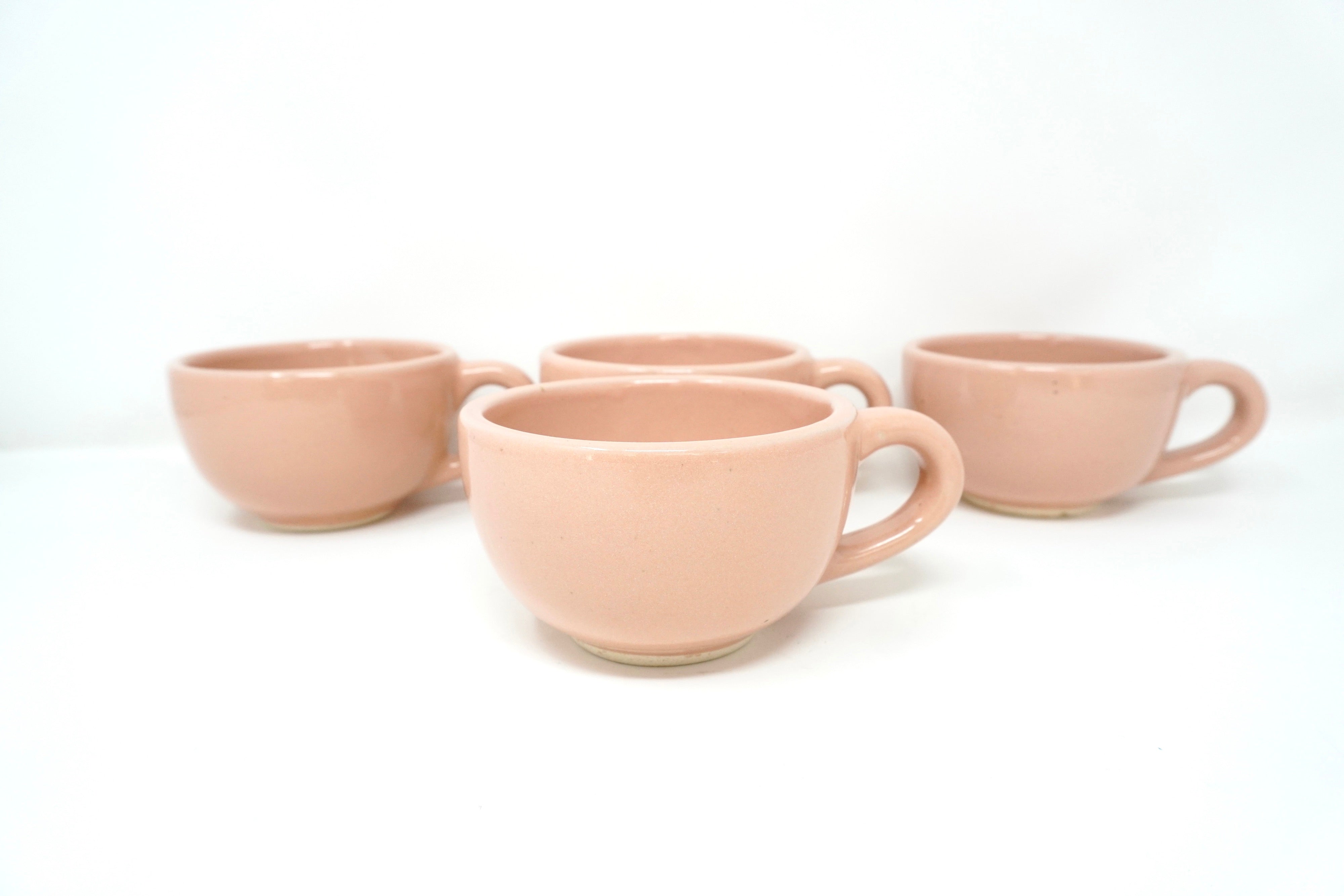 Rosa brillante | Set de 4 tazas arte & latte de 12 oz línea rústica