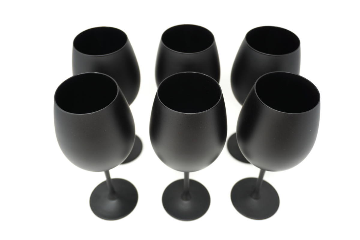 Copas negro mate | Set de 6 piezas
