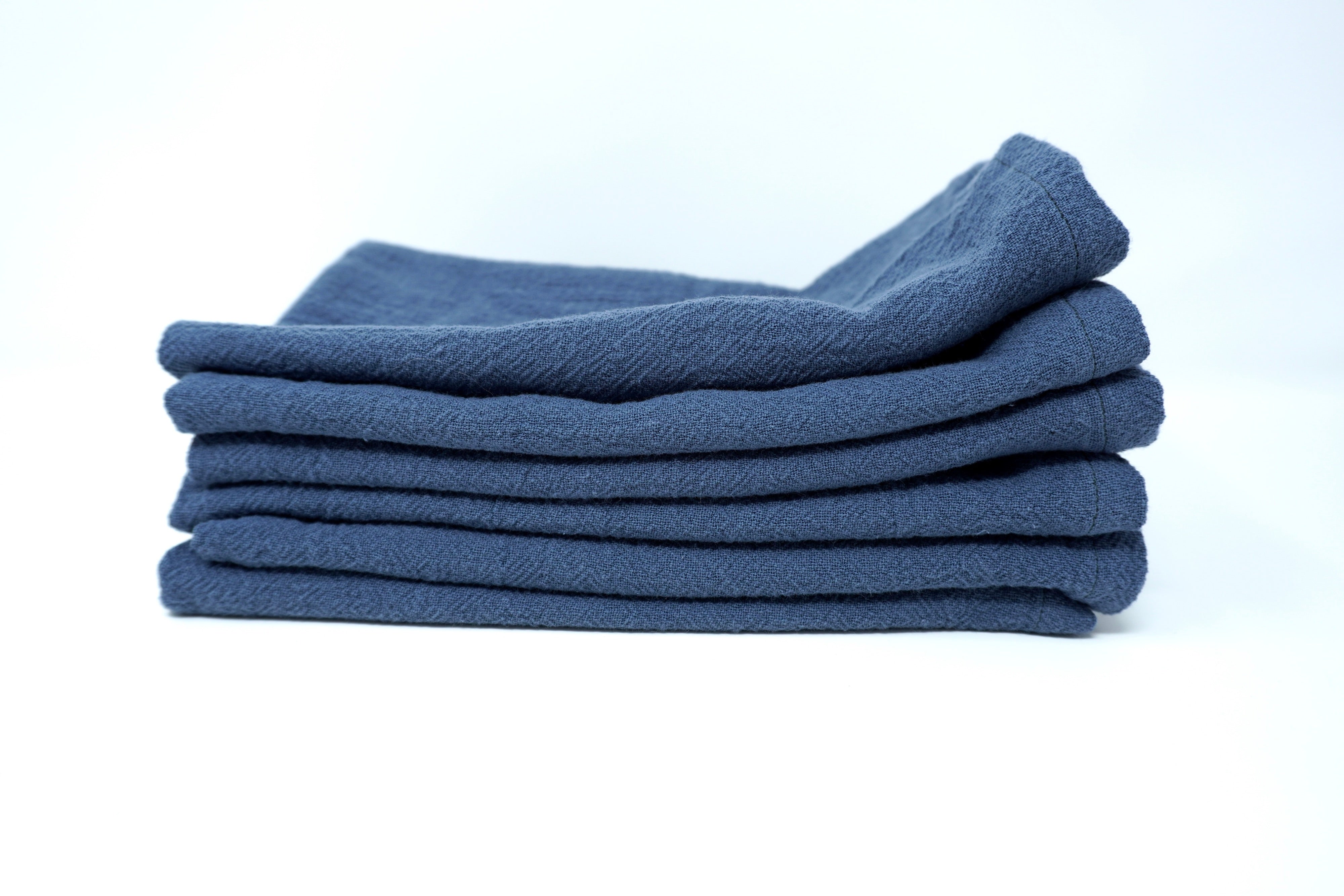 Manyshofu Servilletas festoneadas de satén azul marino de 6 piezas, 18 x 18  pulgadas, servilletas cuadradas de tela de satén, servilletas de mesa