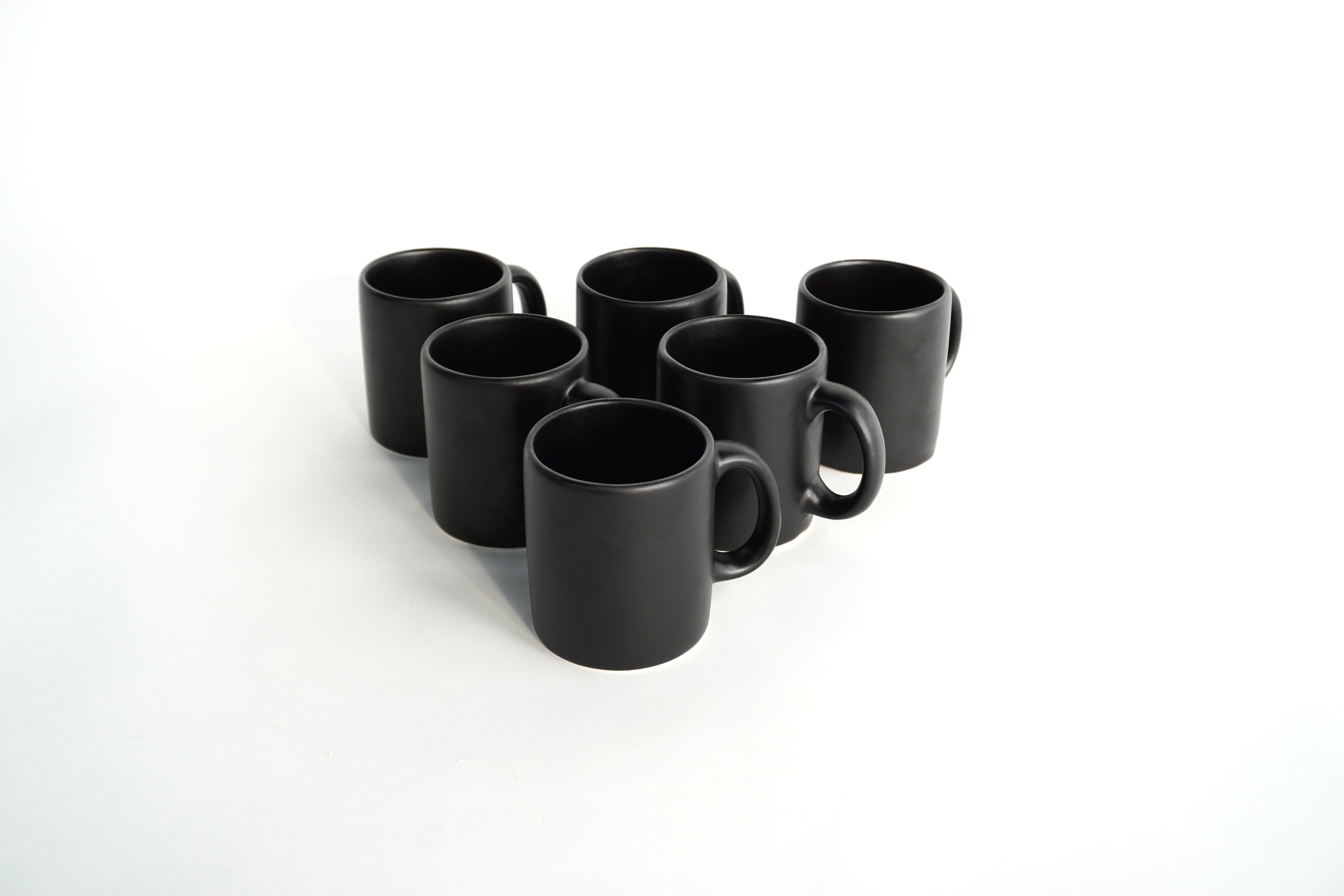 Set de 6 Tazas Mug Black Out 10 oz