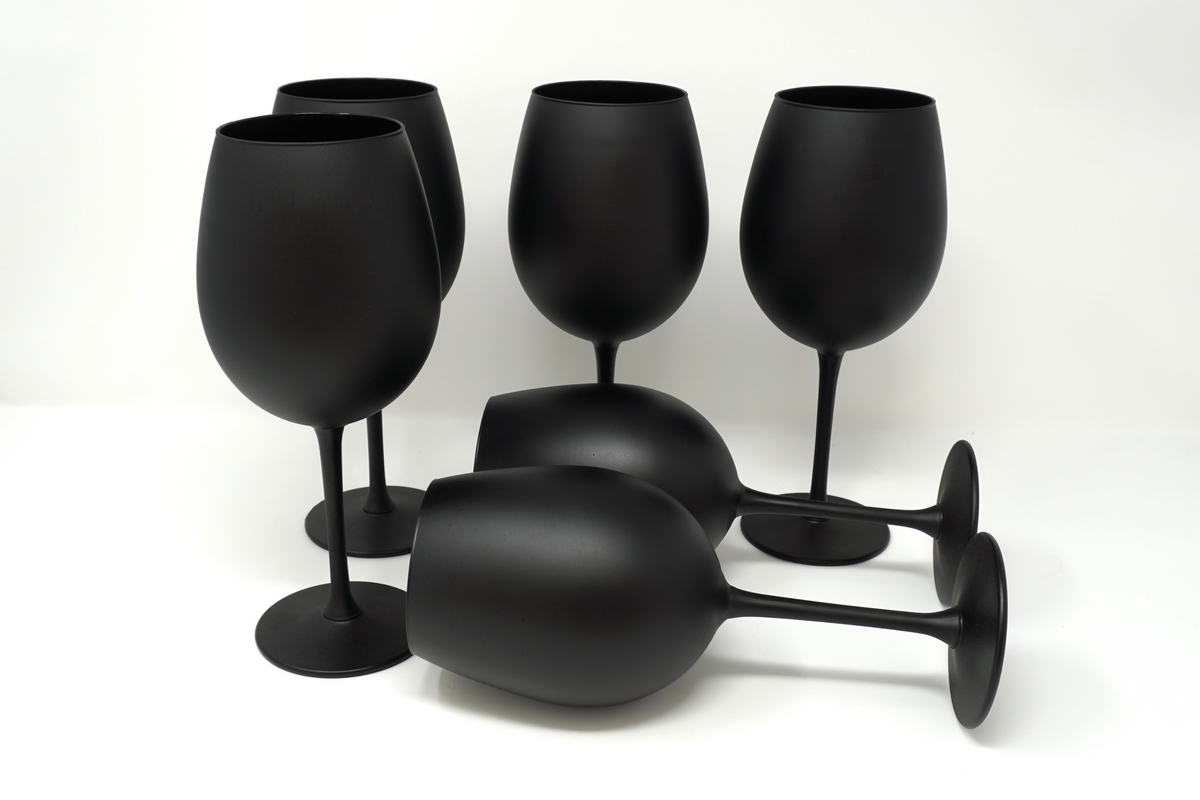 Copas Color Negro Copas negro mate | Set de 6 piezas